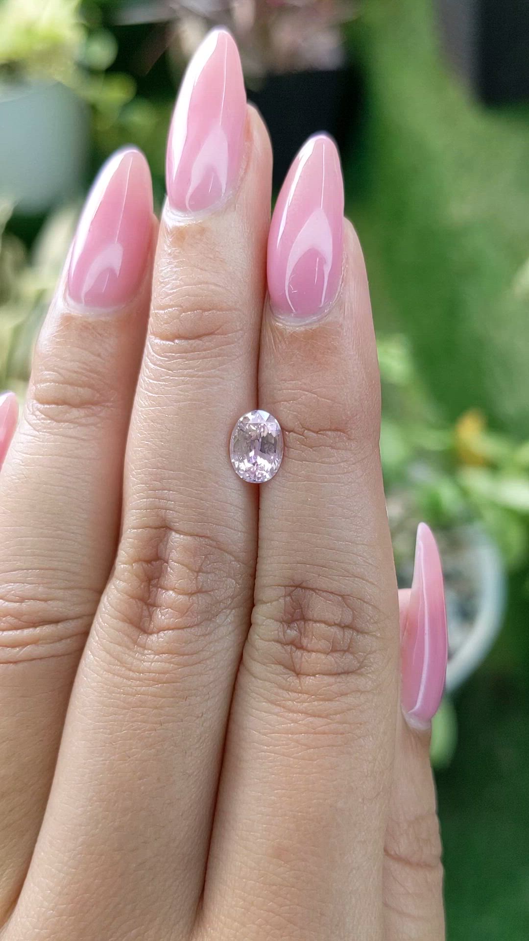 1.29 Ct. Pink Sapphire from Ceylon (Sri Lanka) Size Video