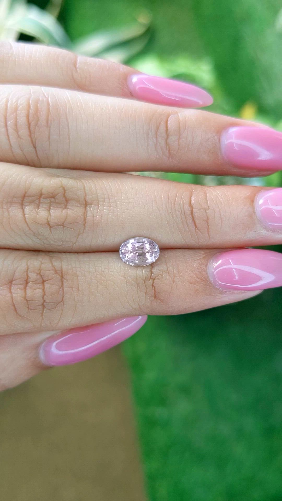 1.29 Ct. Pink Sapphire from Ceylon (Sri Lanka) Size Video