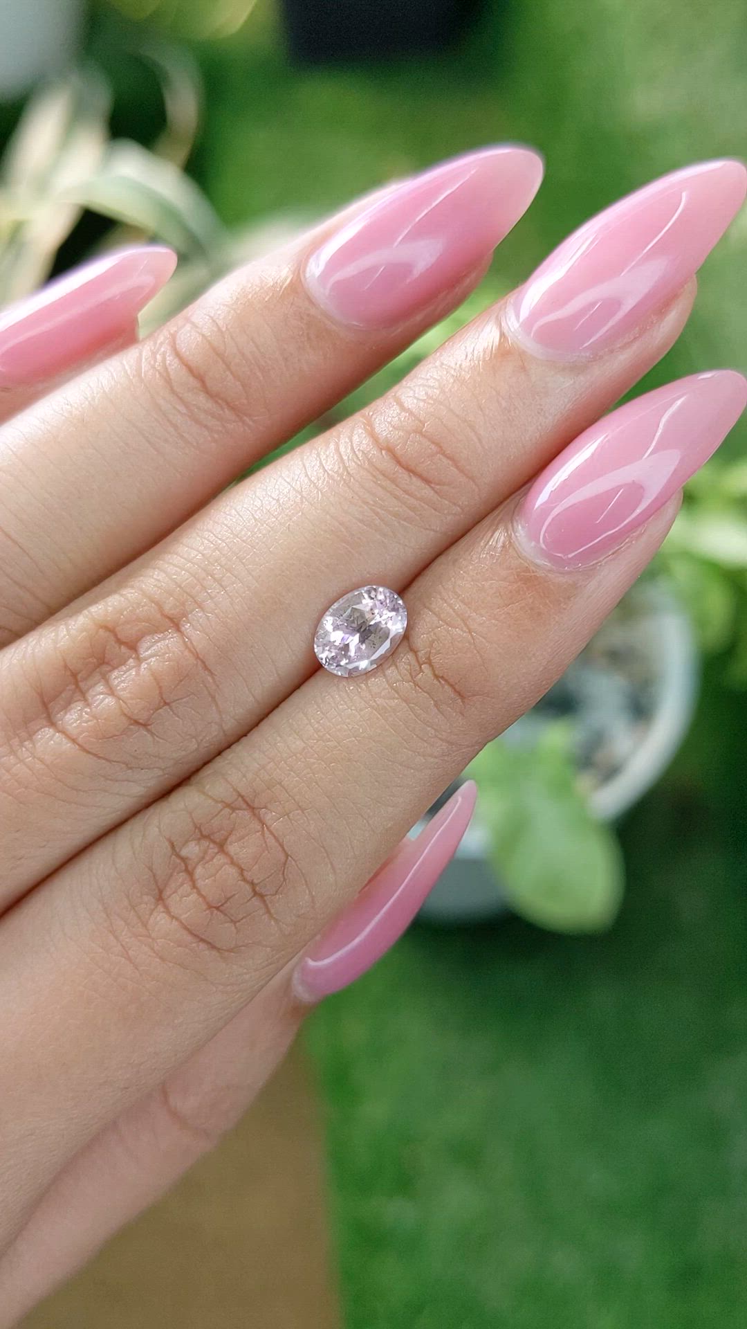 1.29 Ct. Pink Sapphire from Ceylon (Sri Lanka) Size Video