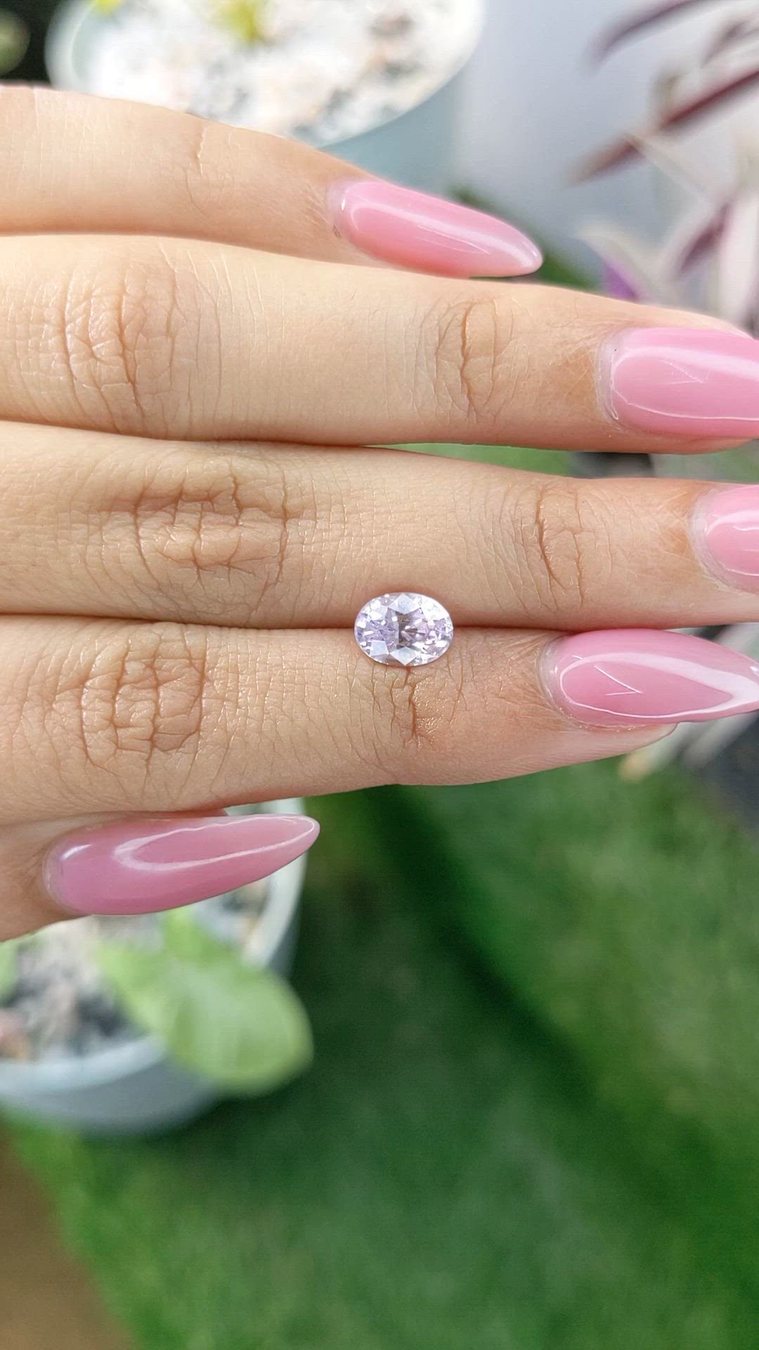 1.60 Ct. Pink Sapphire from Ceylon (Sri Lanka) Size Video