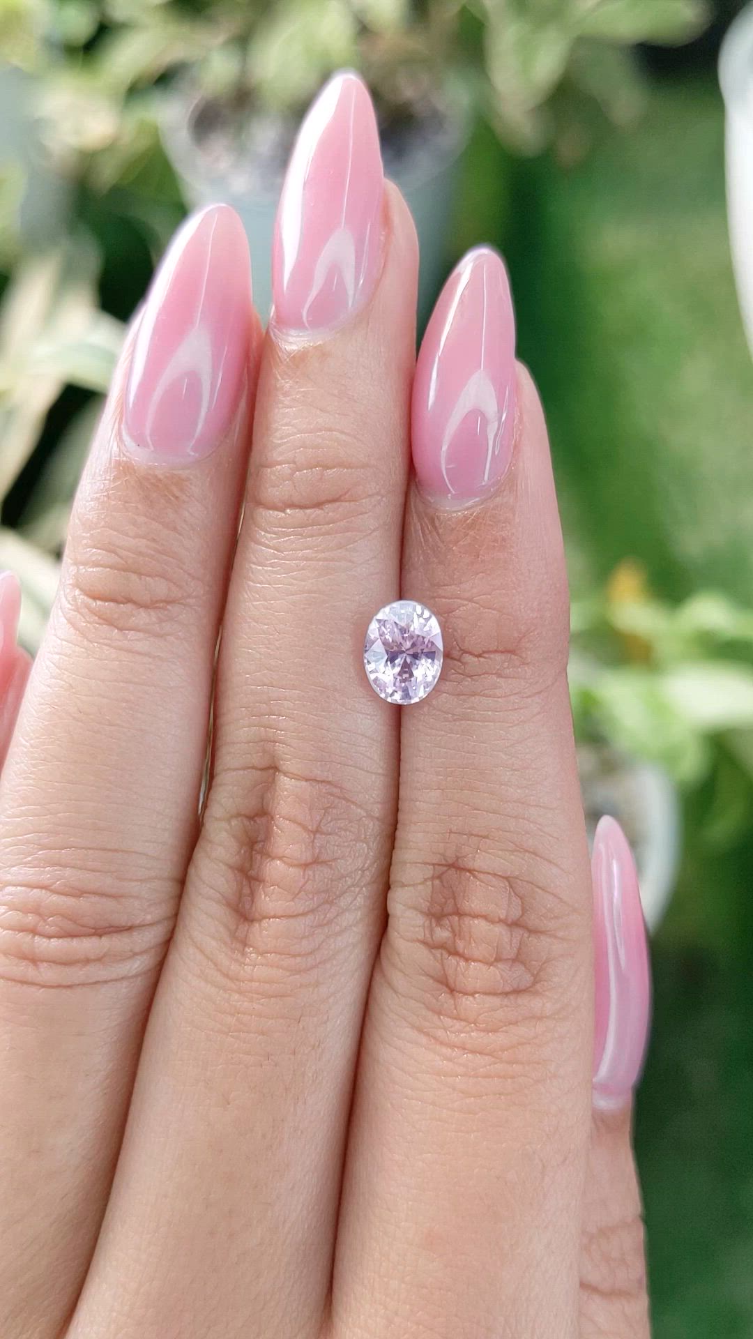 1.60 Ct. Pink Sapphire from Ceylon (Sri Lanka) Size Video