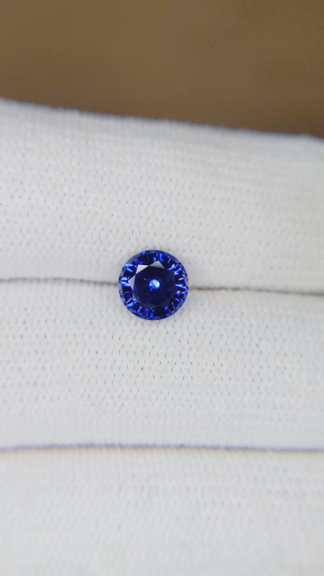 1.30 Ct. Blue Sapphire from Ceylon (Sri Lanka) Size Video