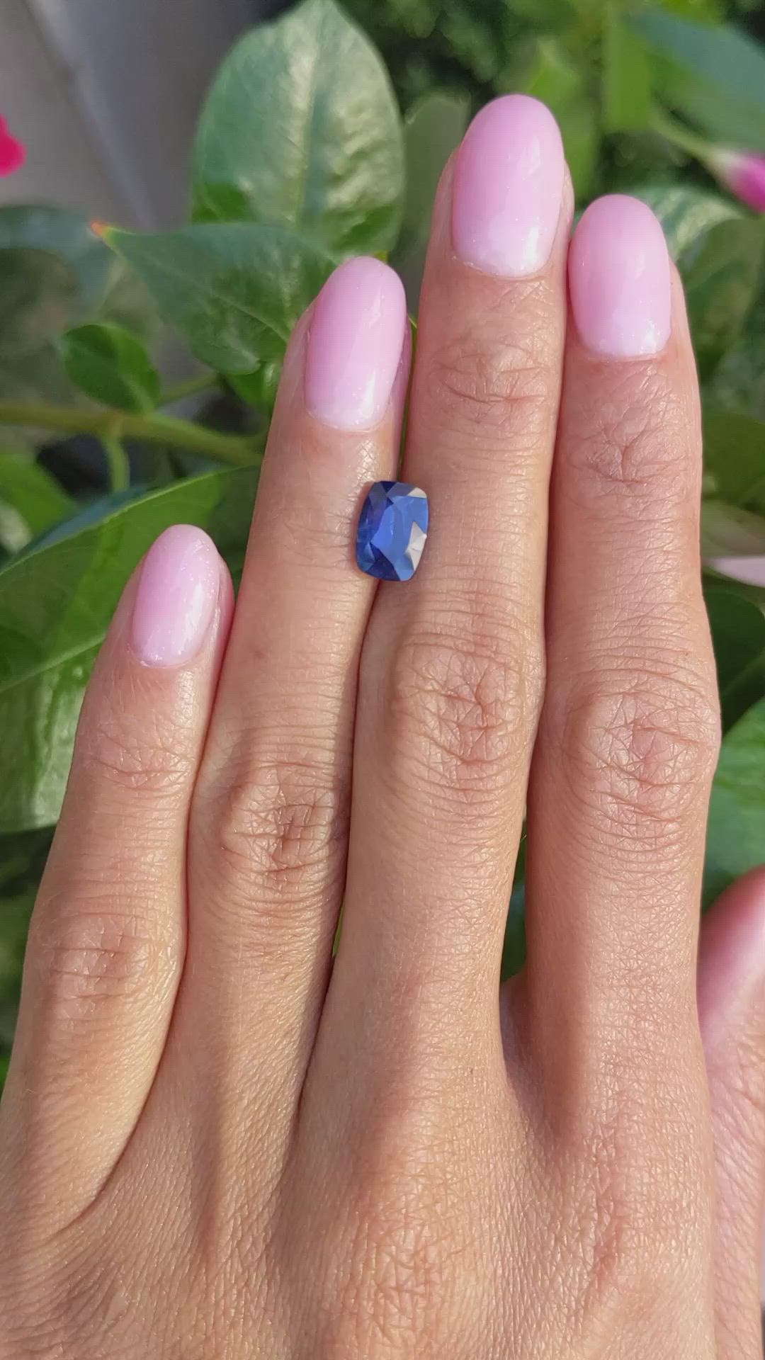 1.85 Ct. Blue Sapphire from Ceylon (Sri Lanka) Size Video