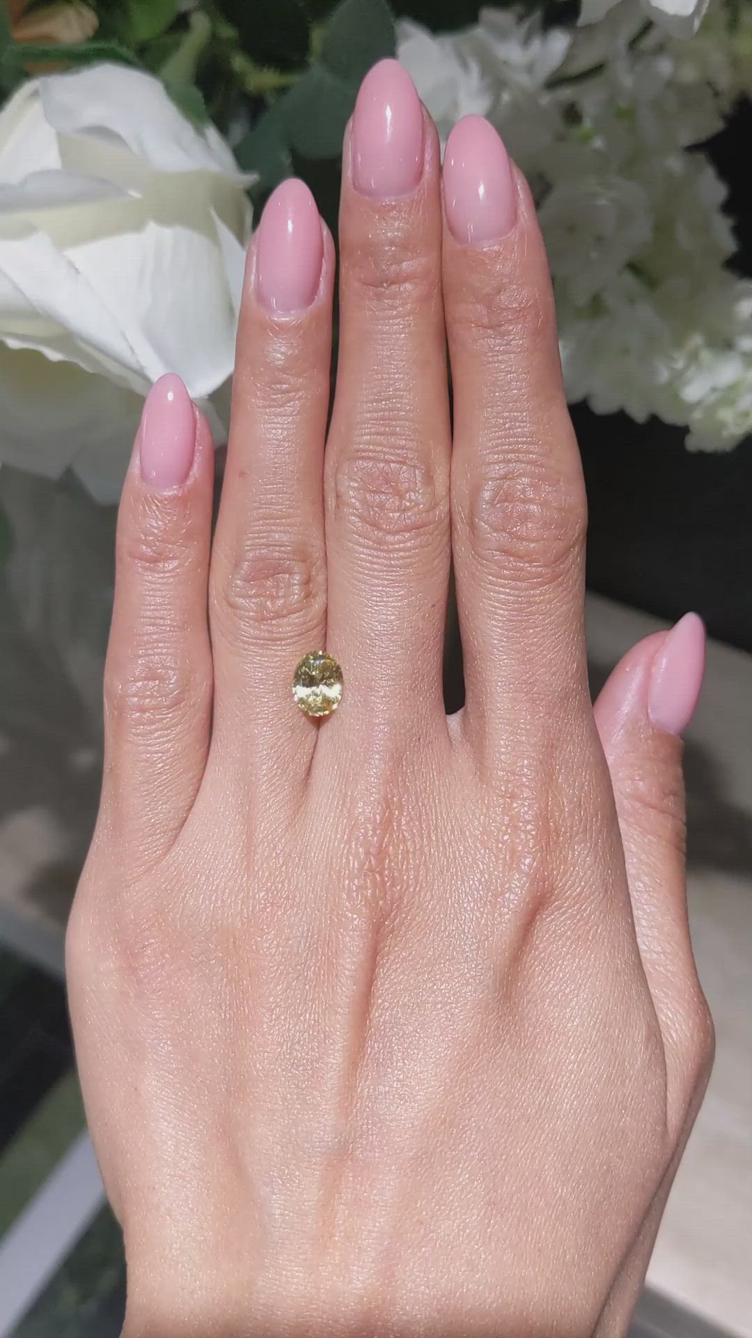 2.12 Ct. Yellow Sapphire from Ceylon (Sri Lanka) Size Video
