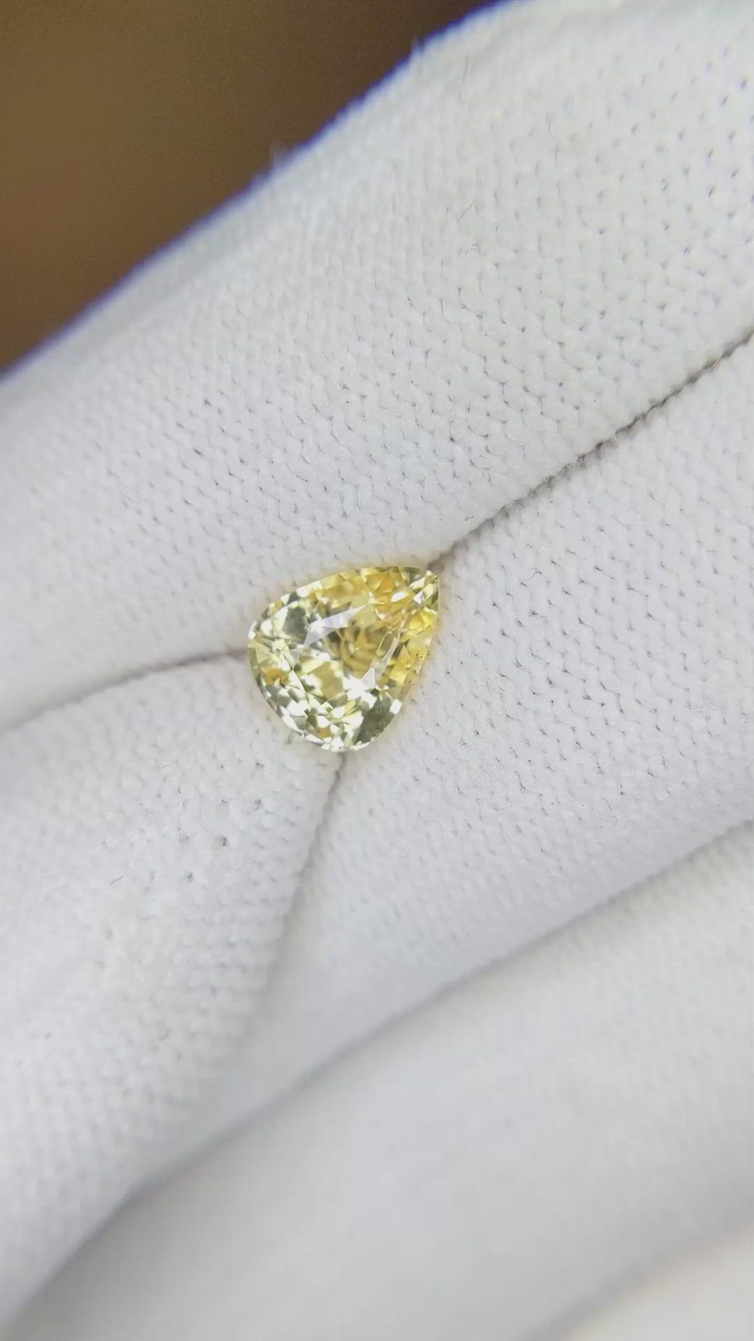 1.92 Ct. Yellow Sapphire from Ceylon (Sri Lanka) Size Video