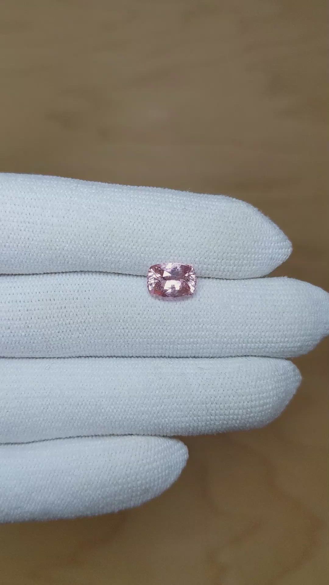 2.52 Ct. Pink Sapphire from Ceylon (Sri Lanka) Size Video