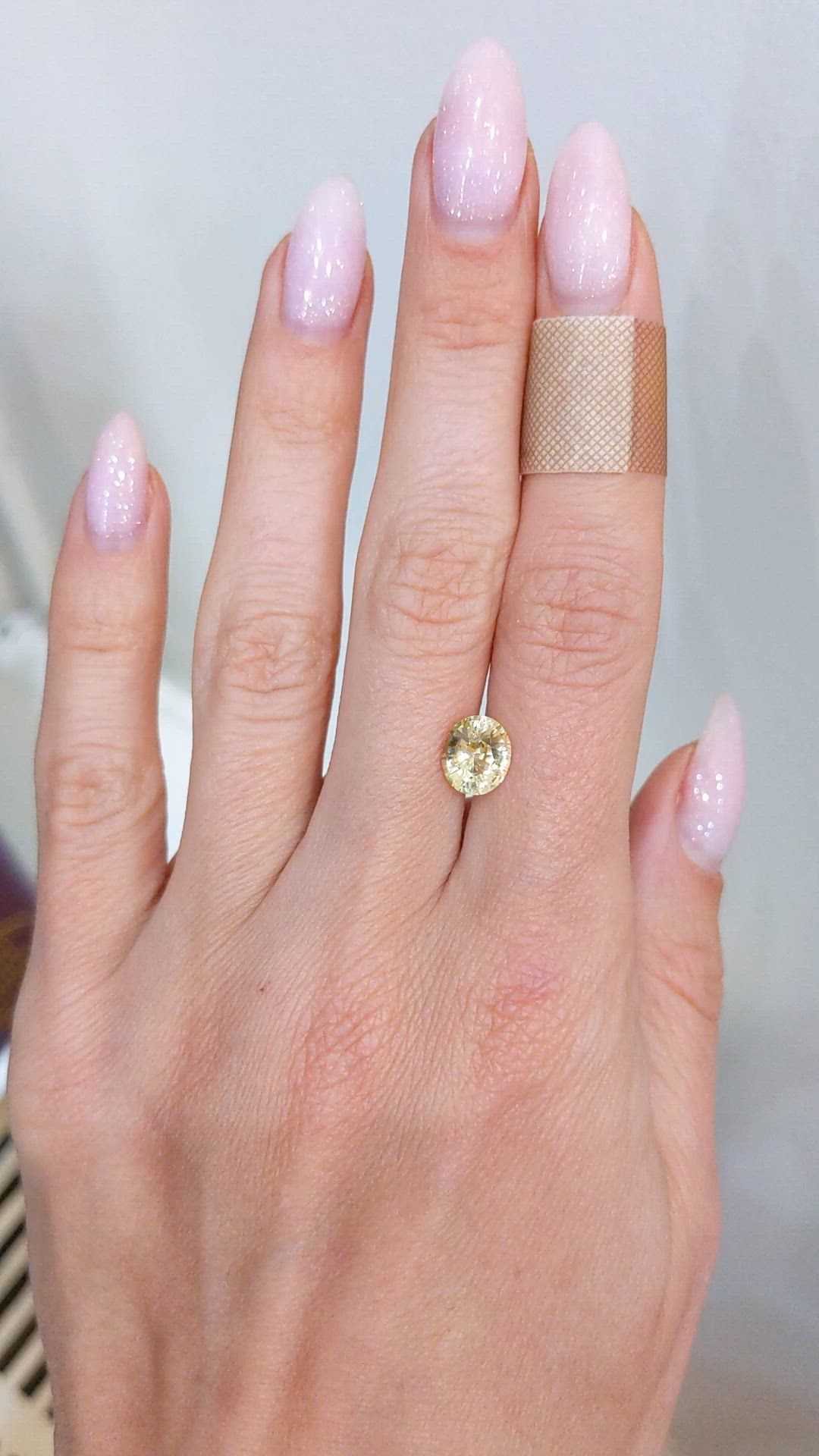 2.00 Ct. Yellow Sapphire from Ceylon (Sri Lanka) Size Video