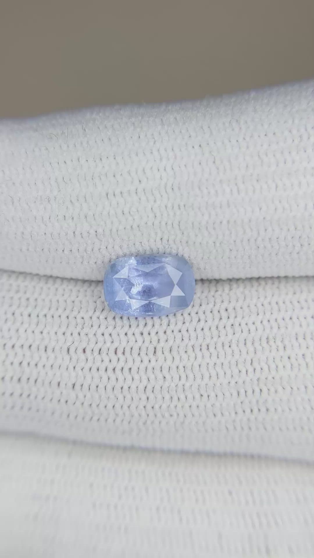 1.72 Ct. Blue Sapphire from Ceylon (Sri Lanka) Size Video