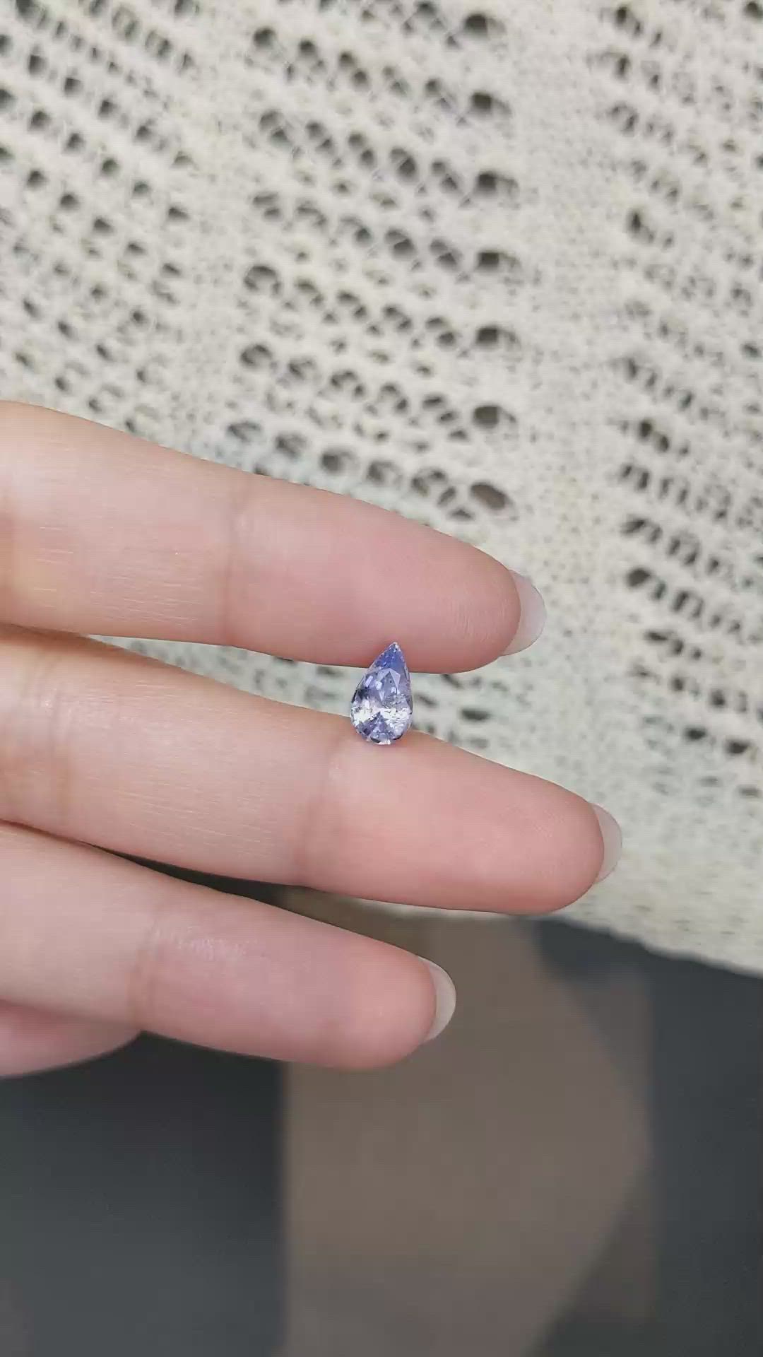 1.36 Ct. Blue Sapphire from Ceylon (Sri Lanka) Size Video