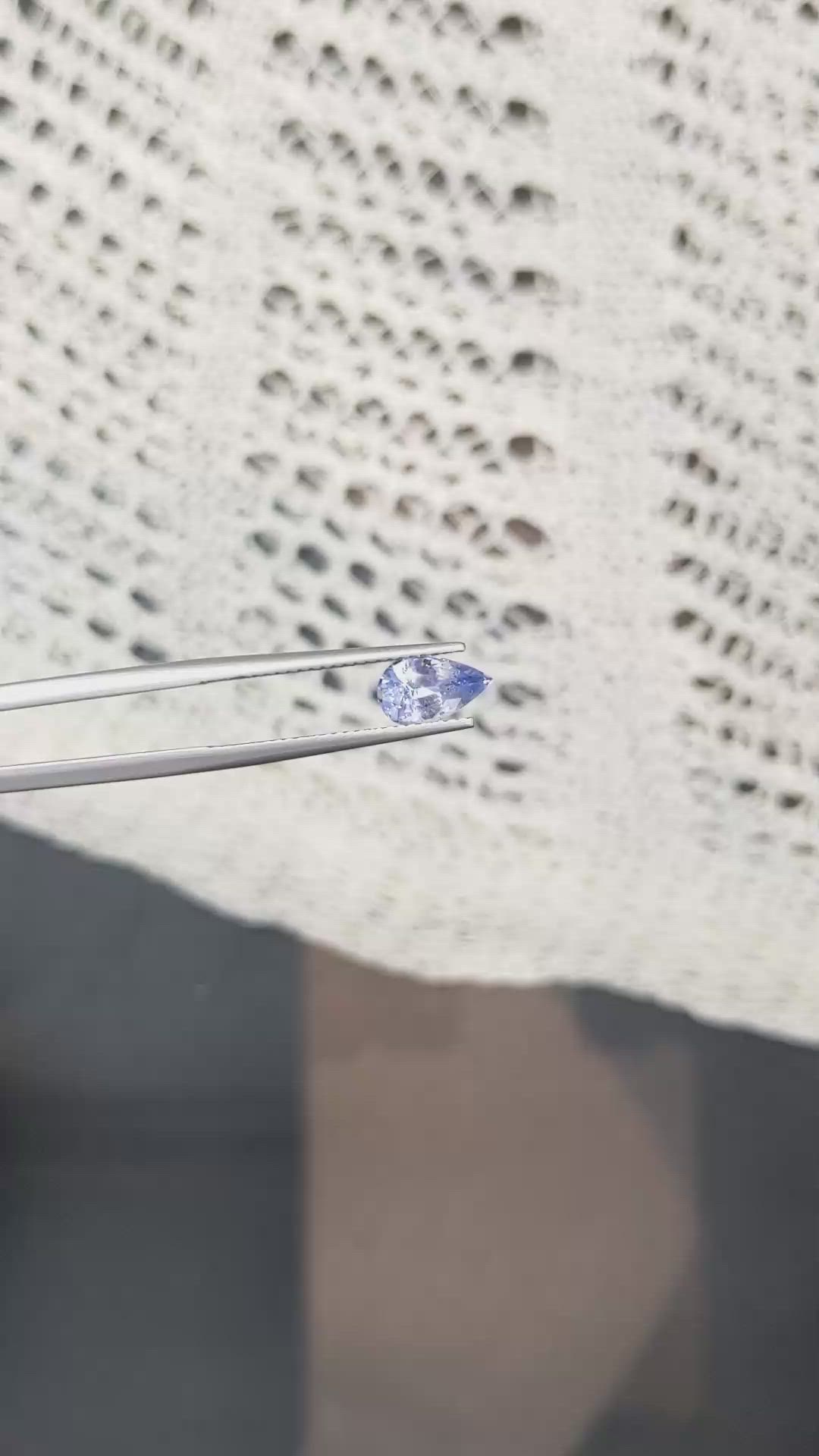 1.36 Ct. Blue Sapphire from Ceylon (Sri Lanka) Size Video