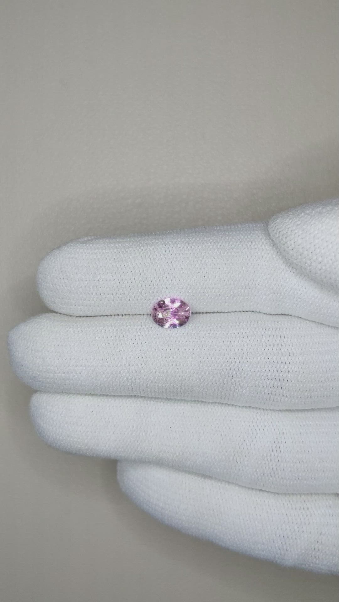 0.80 Ct. Pink Sapphire from Ceylon (Sri Lanka) Size Video