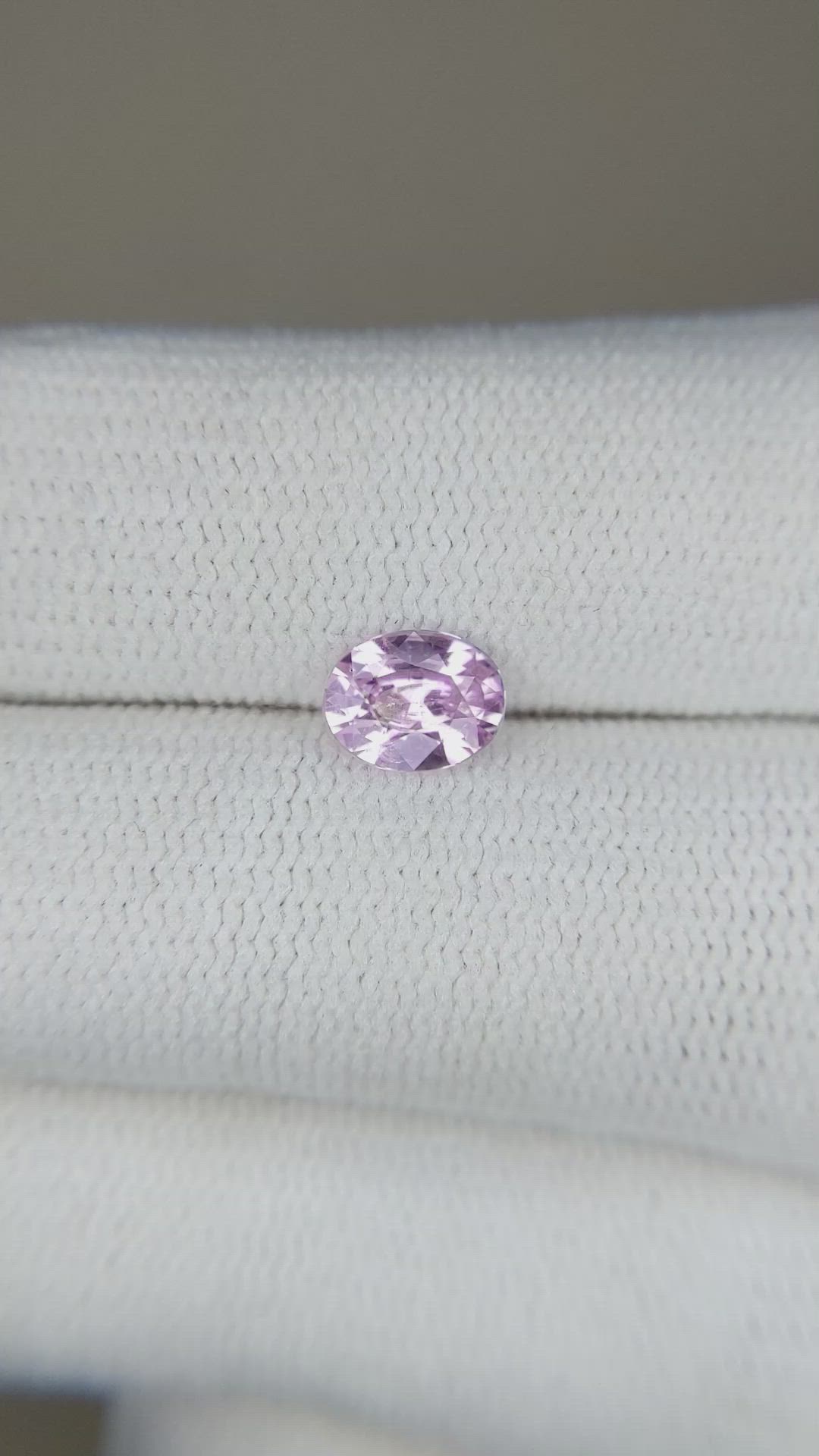 0.80 Ct. Pink Sapphire from Ceylon (Sri Lanka) Size Video