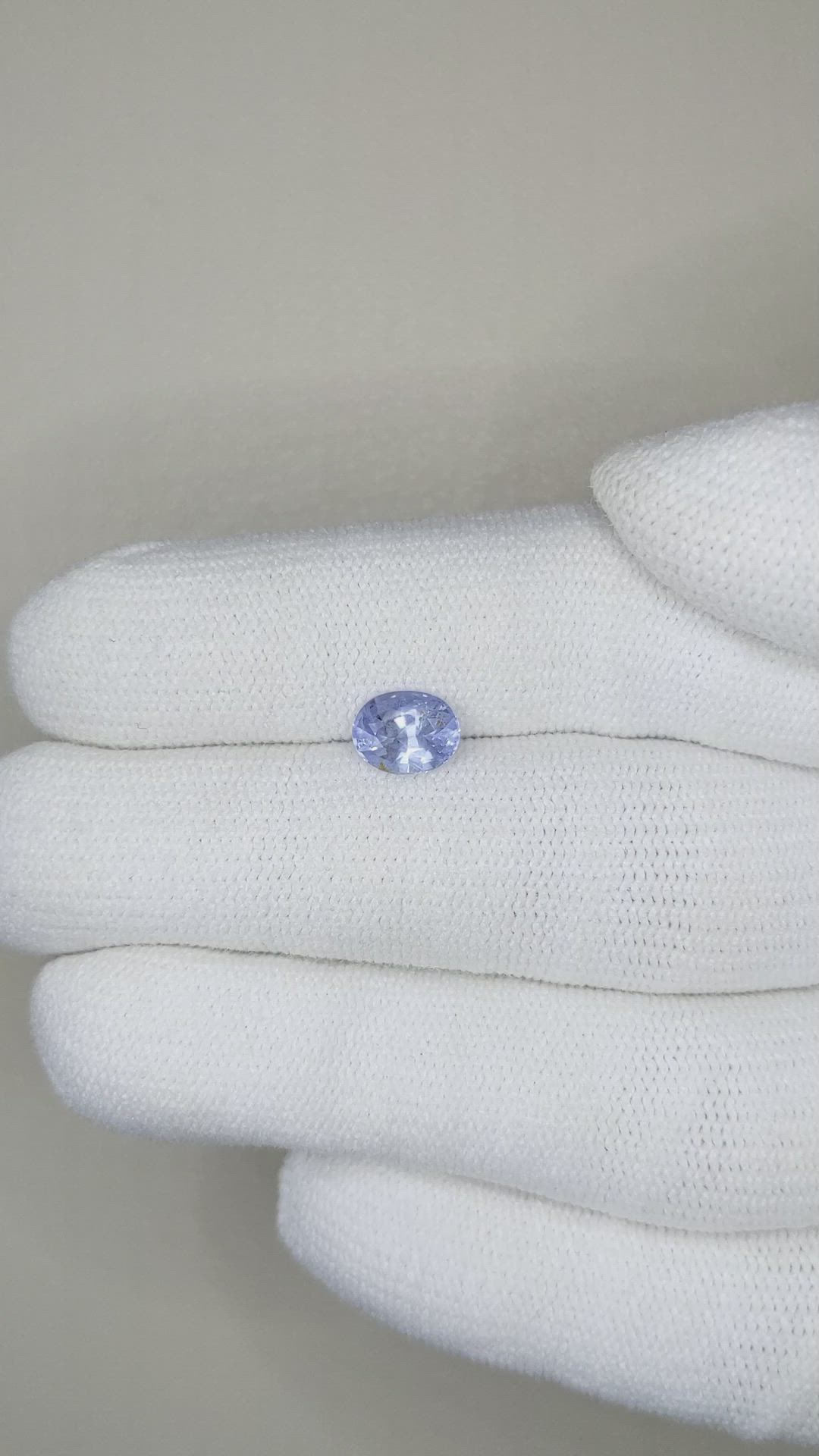 1.01 Ct. Blue Sapphire from Ceylon (Sri Lanka) Size Video