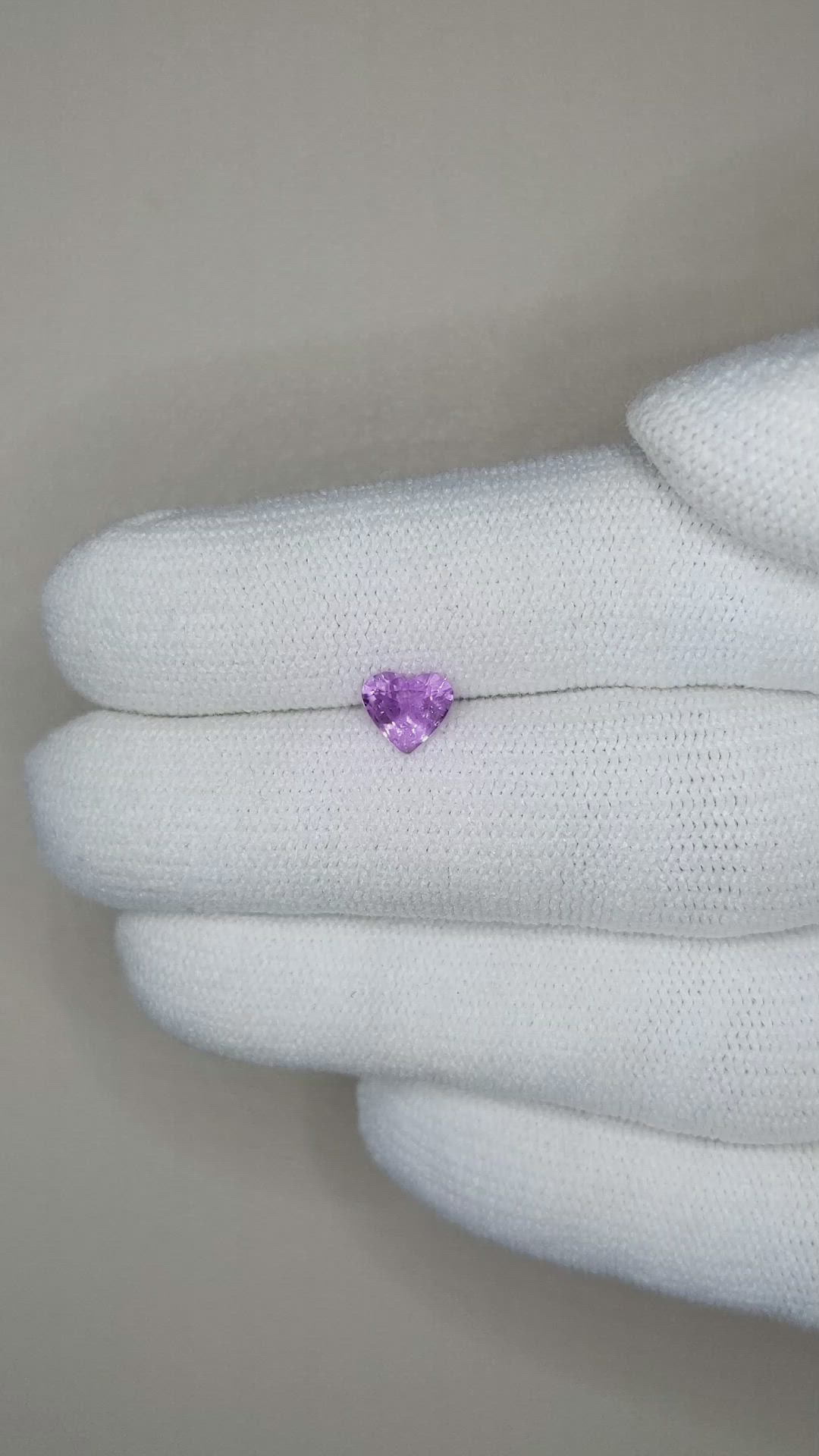 0.67 Ct. Purple Sapphire from Ceylon (Sri Lanka) Size Video