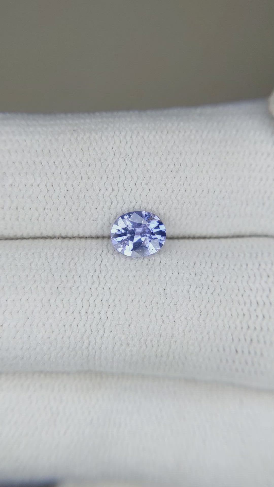 0.61 Ct. Blue Sapphire from Ceylon (Sri Lanka) Size Video
