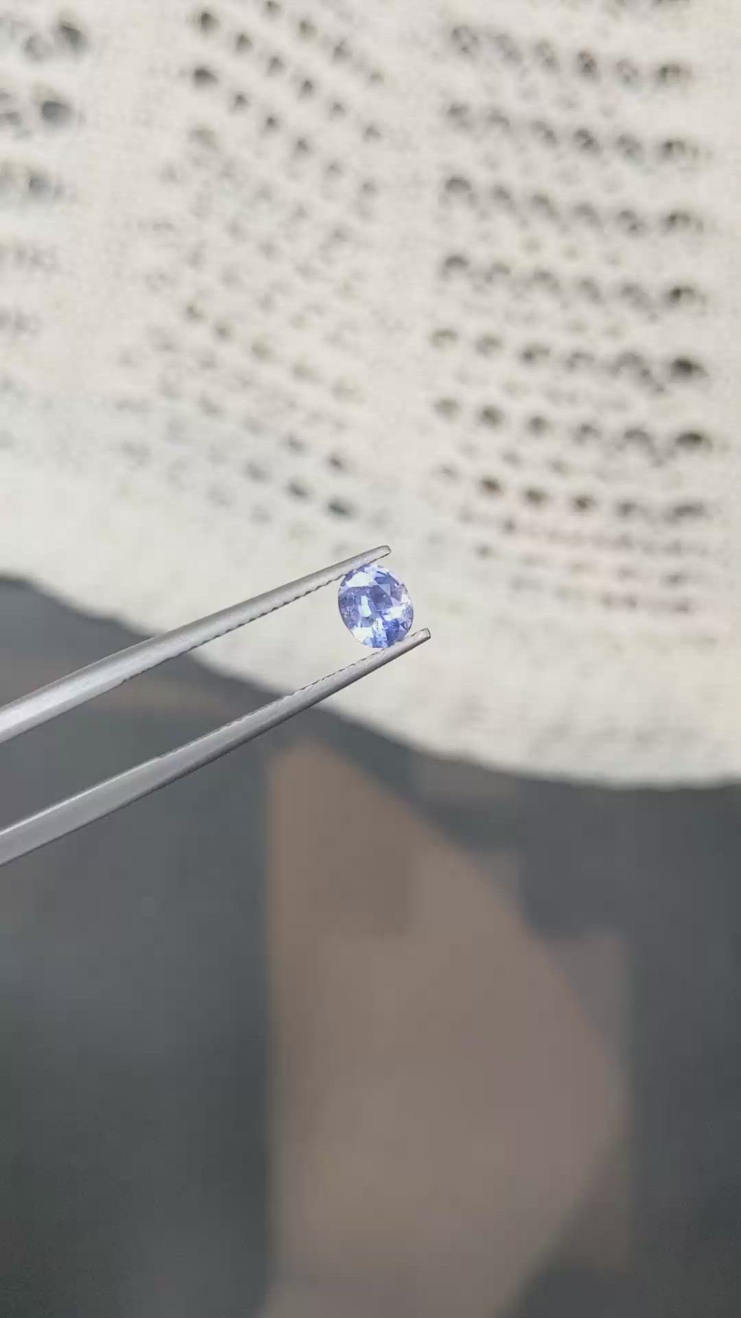 0.61 Ct. Blue Sapphire from Ceylon (Sri Lanka) Size Video
