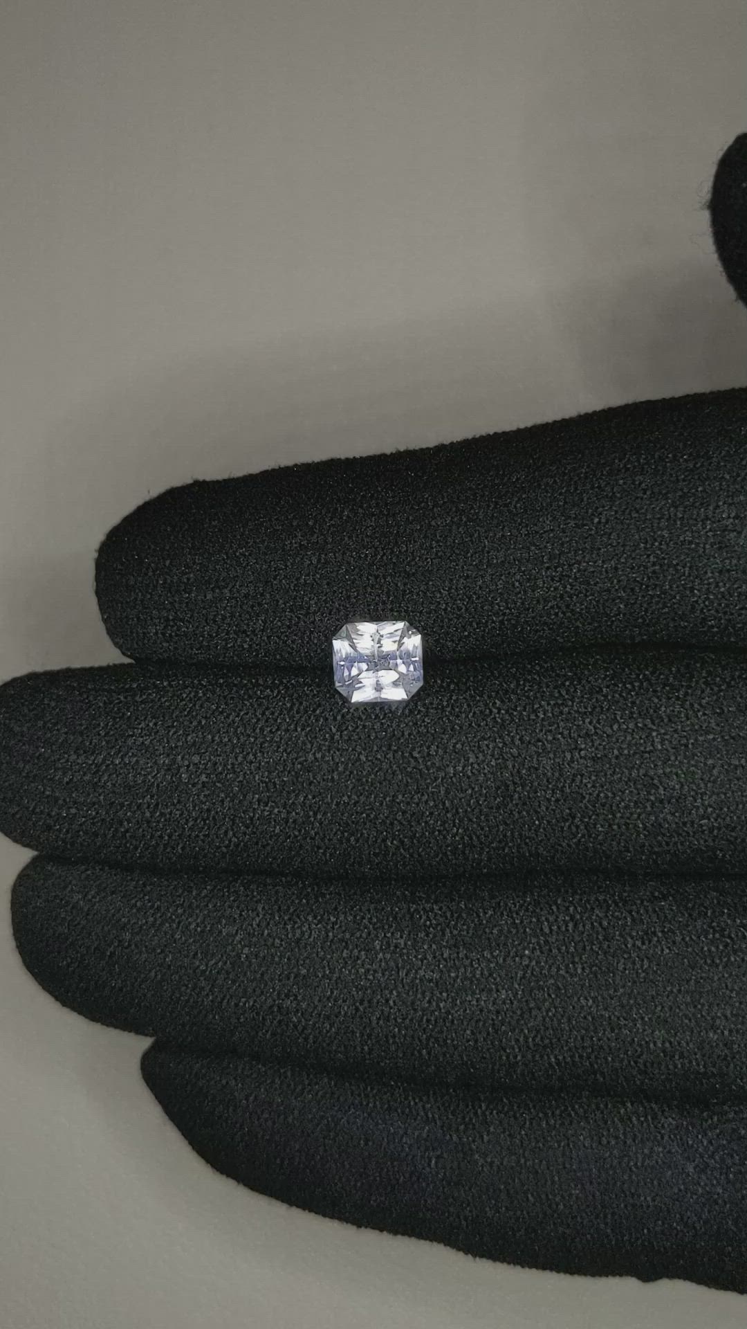 1.32 Ct. White Sapphire from Ceylon (Sri Lanka) Size Video