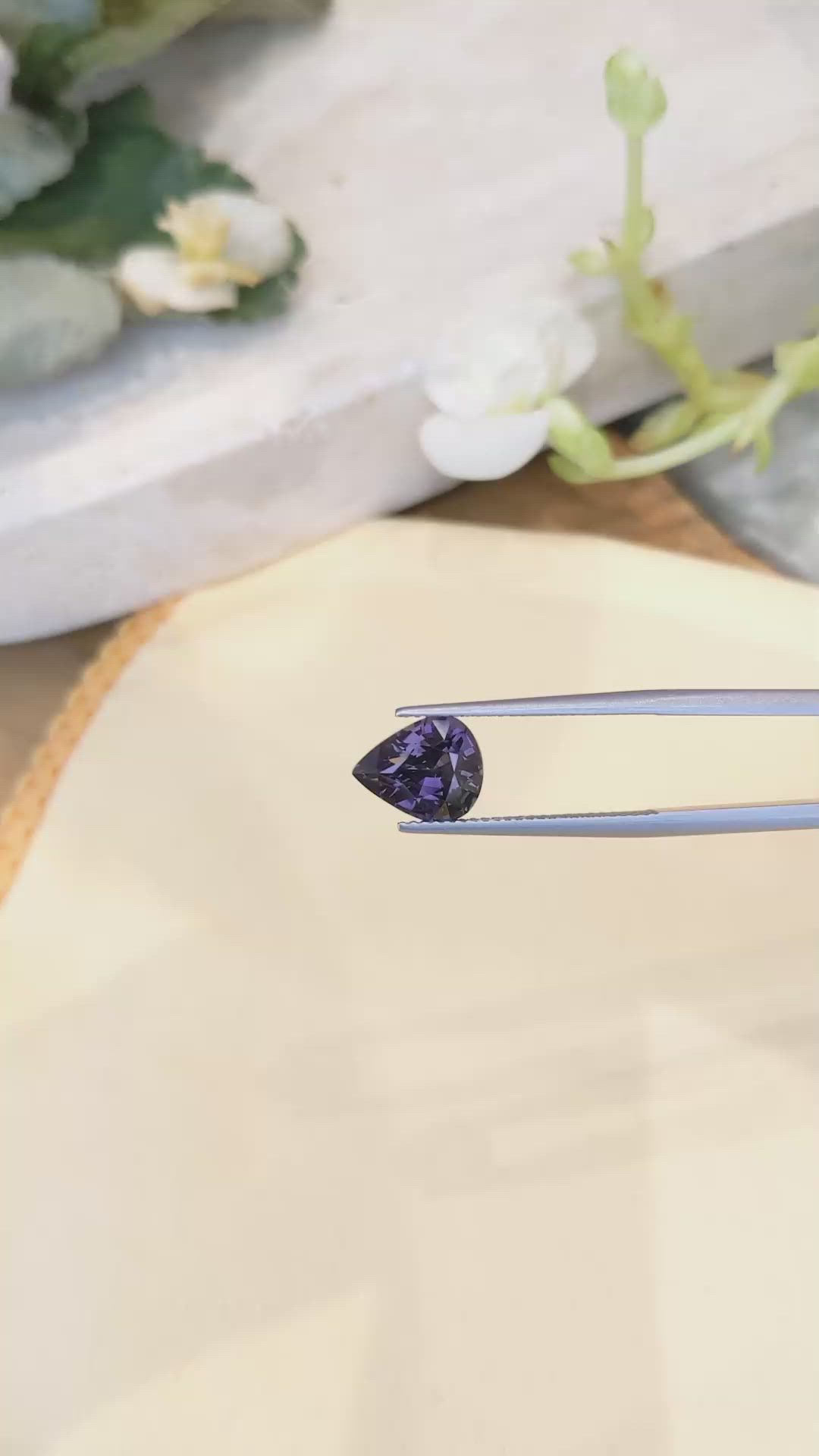3.58 Ct. Purple Sapphire from Ceylon (Sri Lanka) Size Video