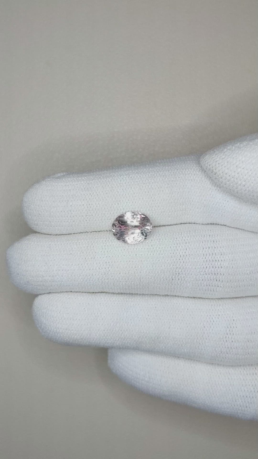 2.19 Ct. Peach Sapphire from Ceylon (Sri Lanka) Size Video
