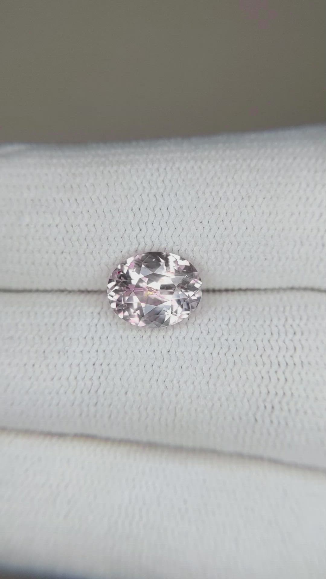2.19 Ct. Peach Sapphire from Ceylon (Sri Lanka) Size Video
