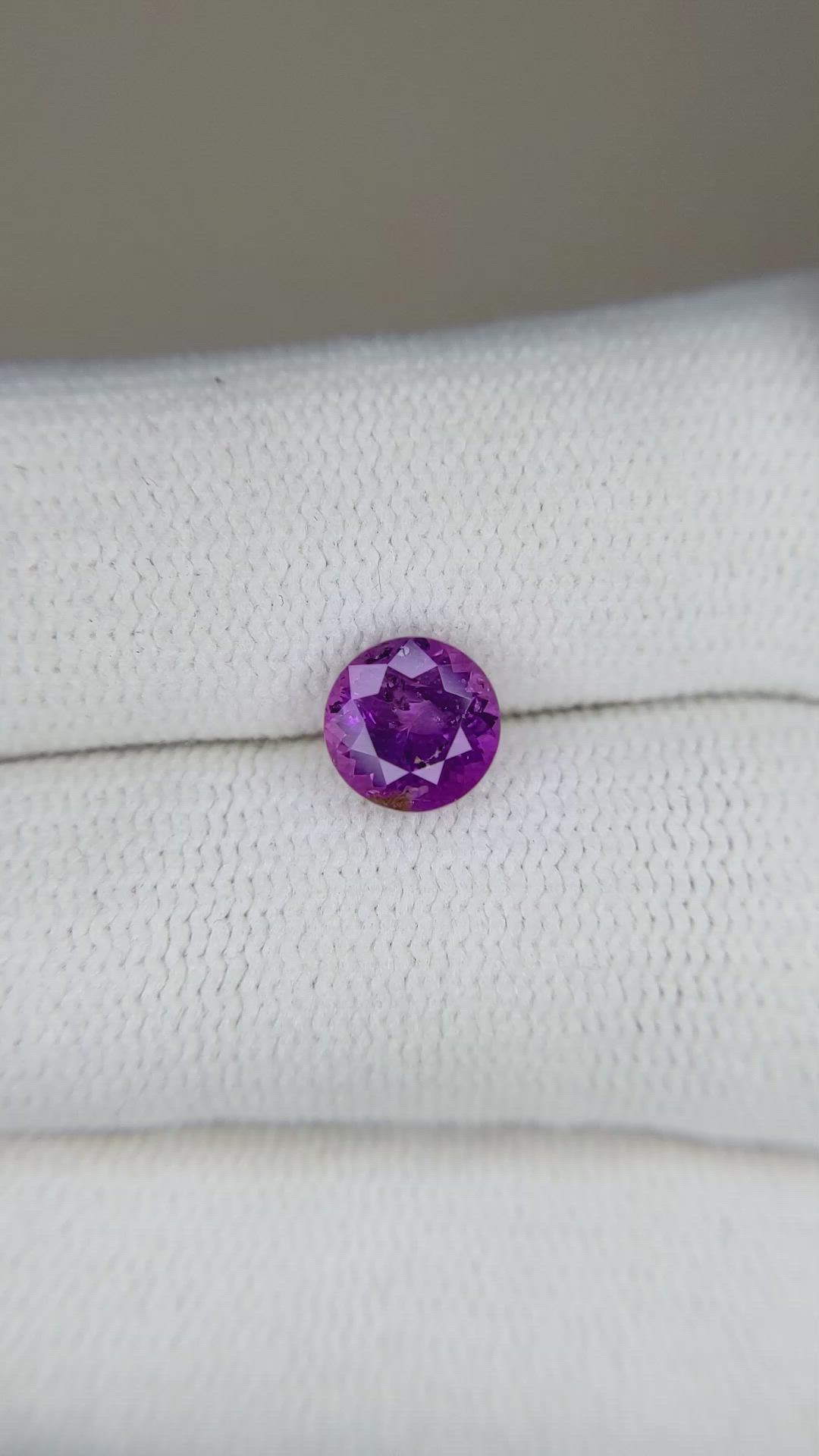 1.27 Ct. Purple Sapphire from Ceylon (Sri Lanka) Size Video