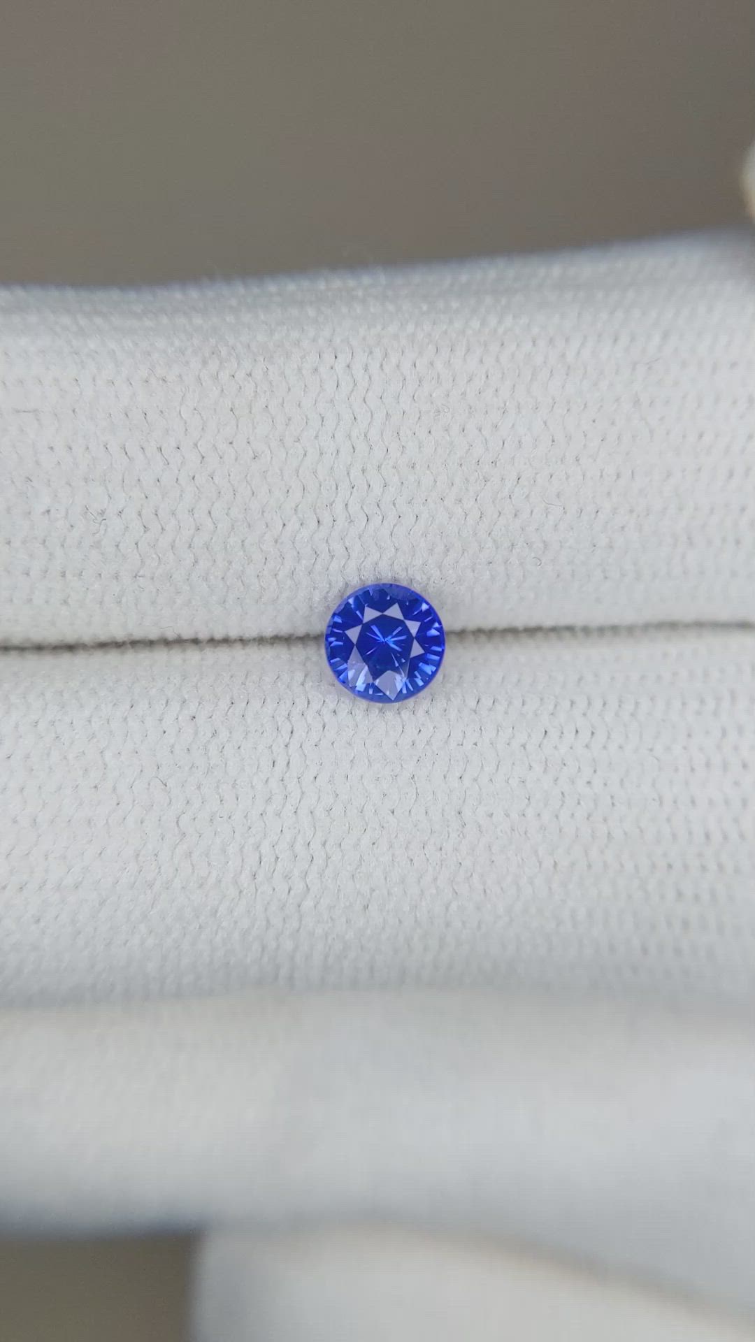 0.54 Ct. Blue Sapphire from Ceylon (Sri Lanka) Size Video