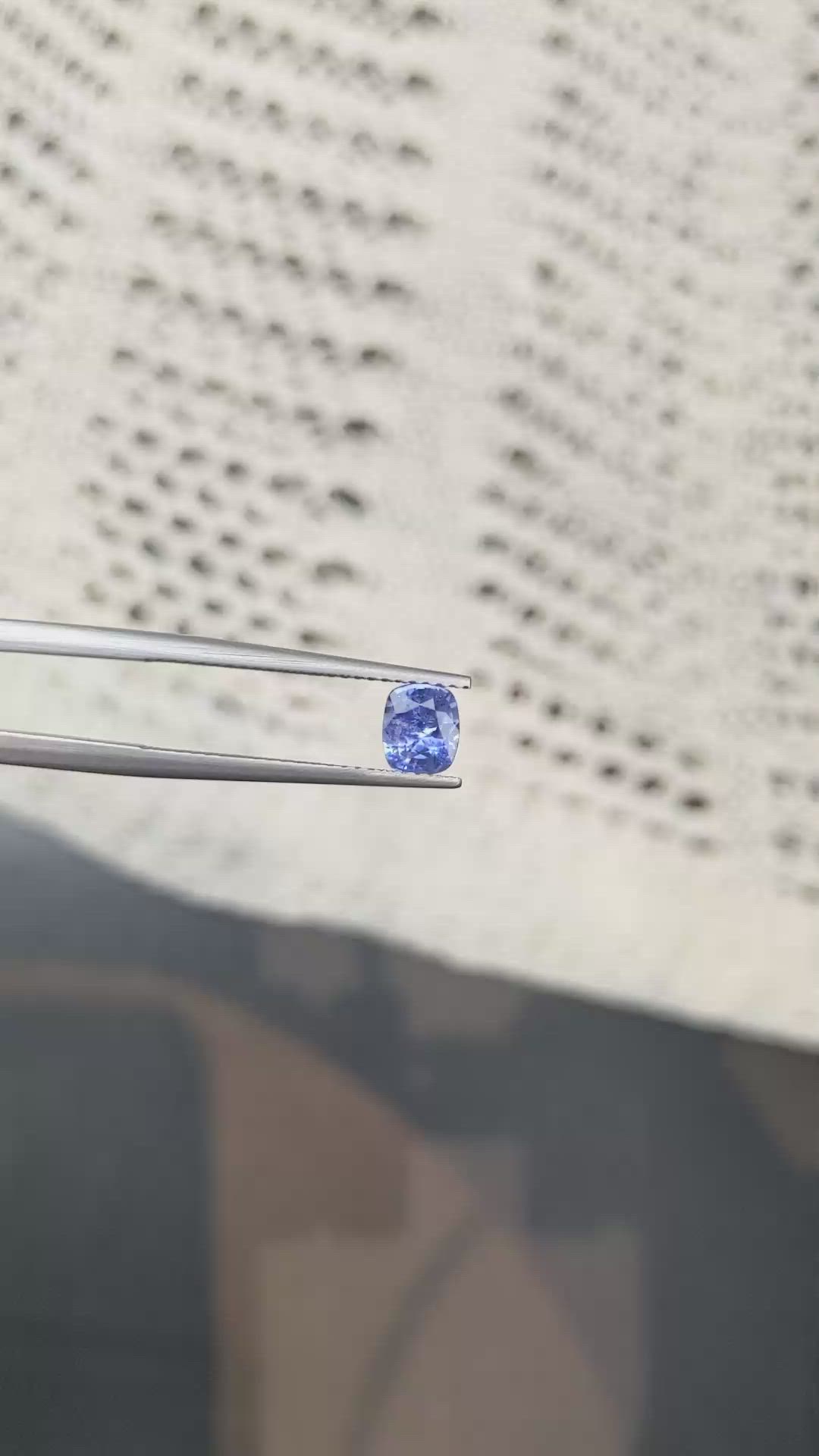 0.76 Ct. Blue Sapphire from Ceylon (Sri Lanka) Size Video