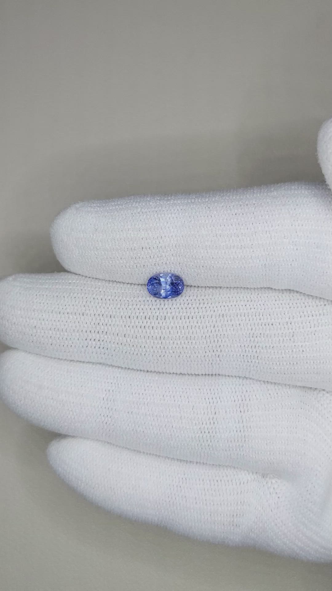 1.18 Ct. Blue Sapphire from Ceylon (Sri Lanka) Size Video