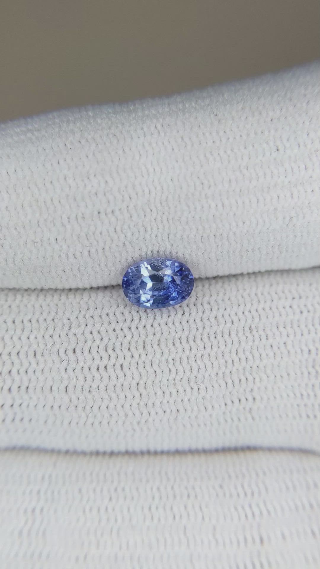 1.18 Ct. Blue Sapphire from Ceylon (Sri Lanka) Size Video