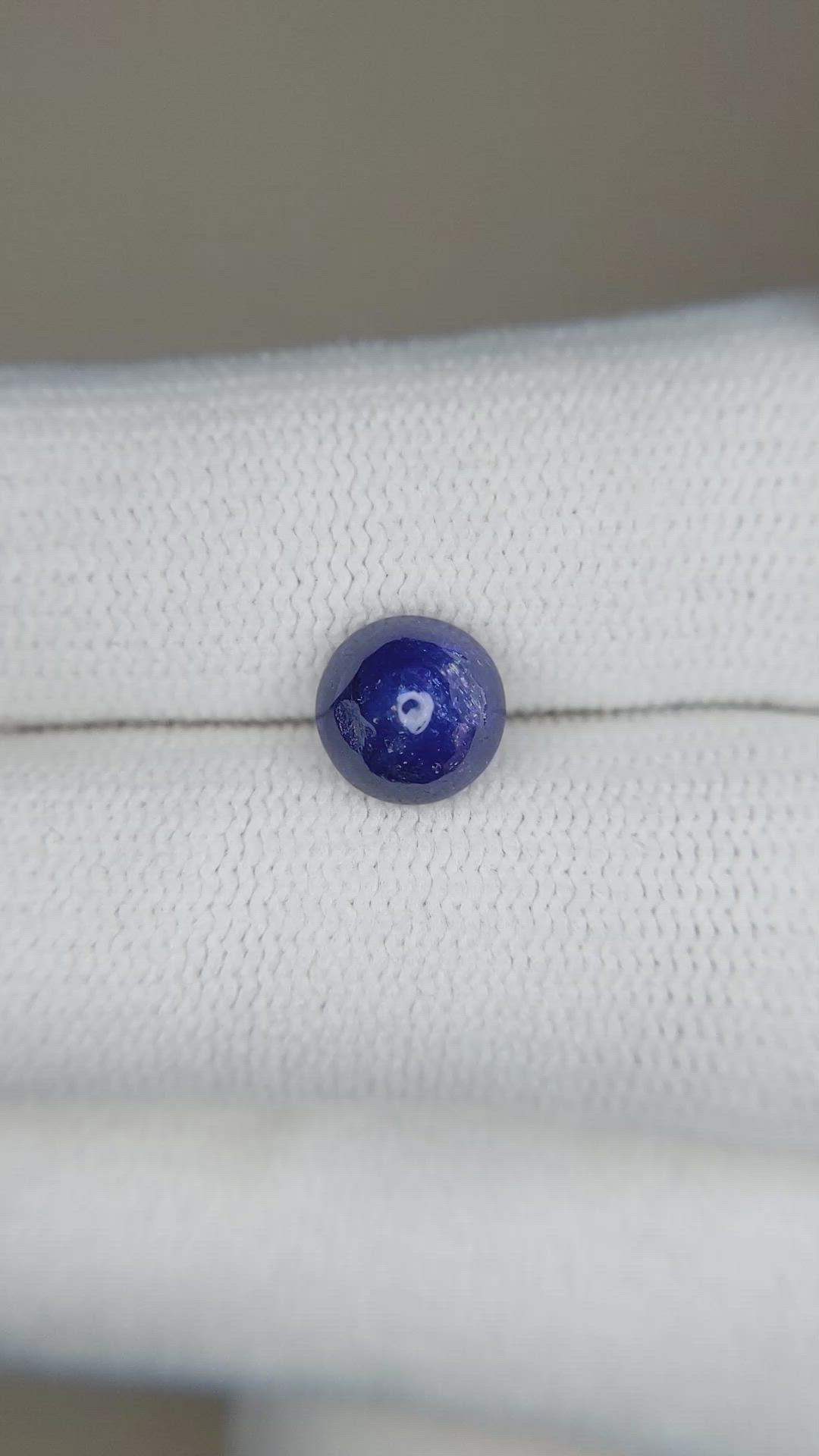 1.90 Ct. Blue Cabochon Sapphire from Ceylon (Sri Lanka) Size Video