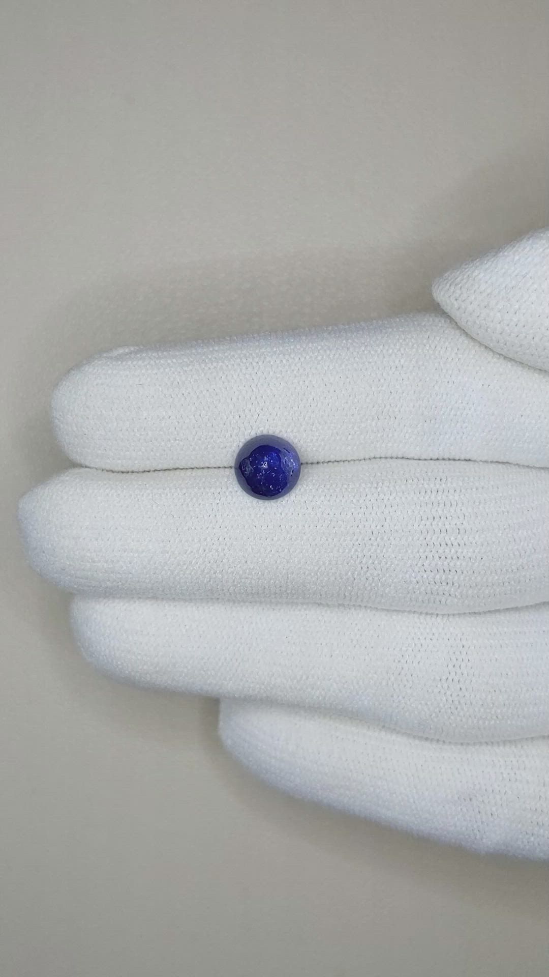 1.90 Ct. Blue Cabochon Sapphire from Ceylon (Sri Lanka) Size Video