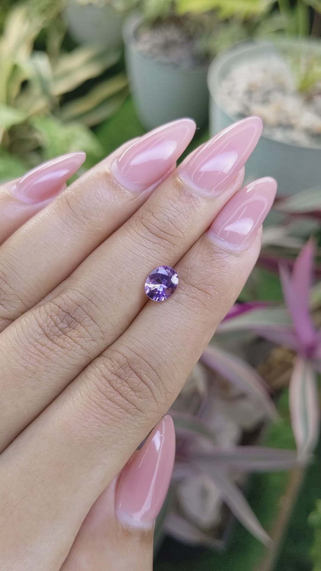 1.15 Ct. Bi Color Sapphire from Ceylon (Sri Lanka) Size Video
