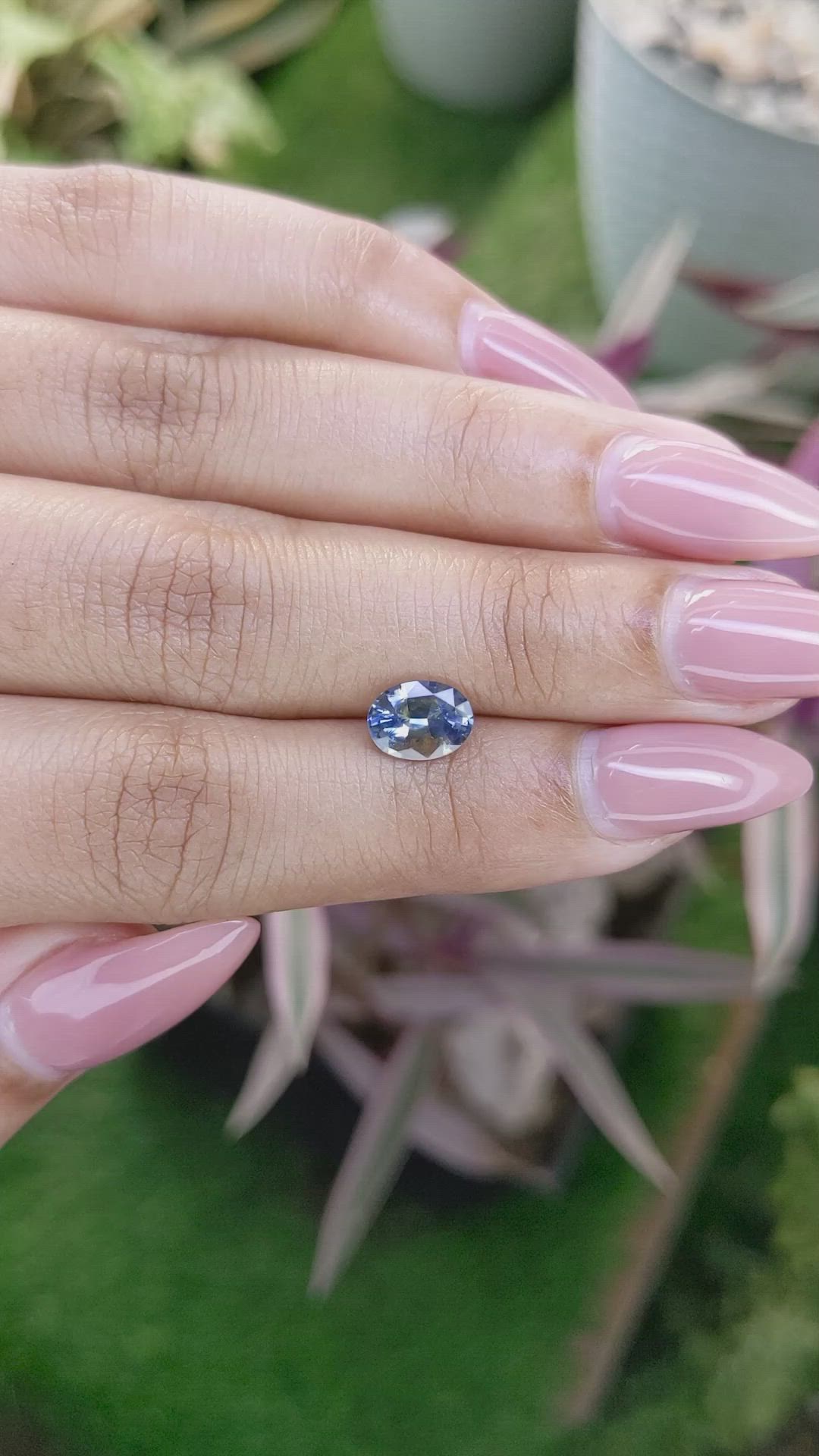 1.34 Ct. Bi Color Sapphire from Ceylon (Sri Lanka) Size Video