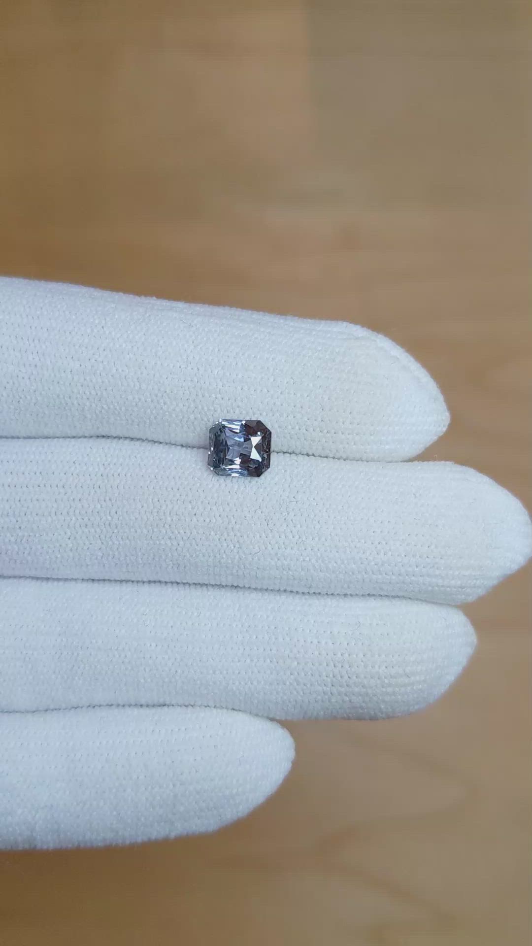 1.68 Ct. Blue Sapphire from Ceylon (Sri Lanka) Size Video