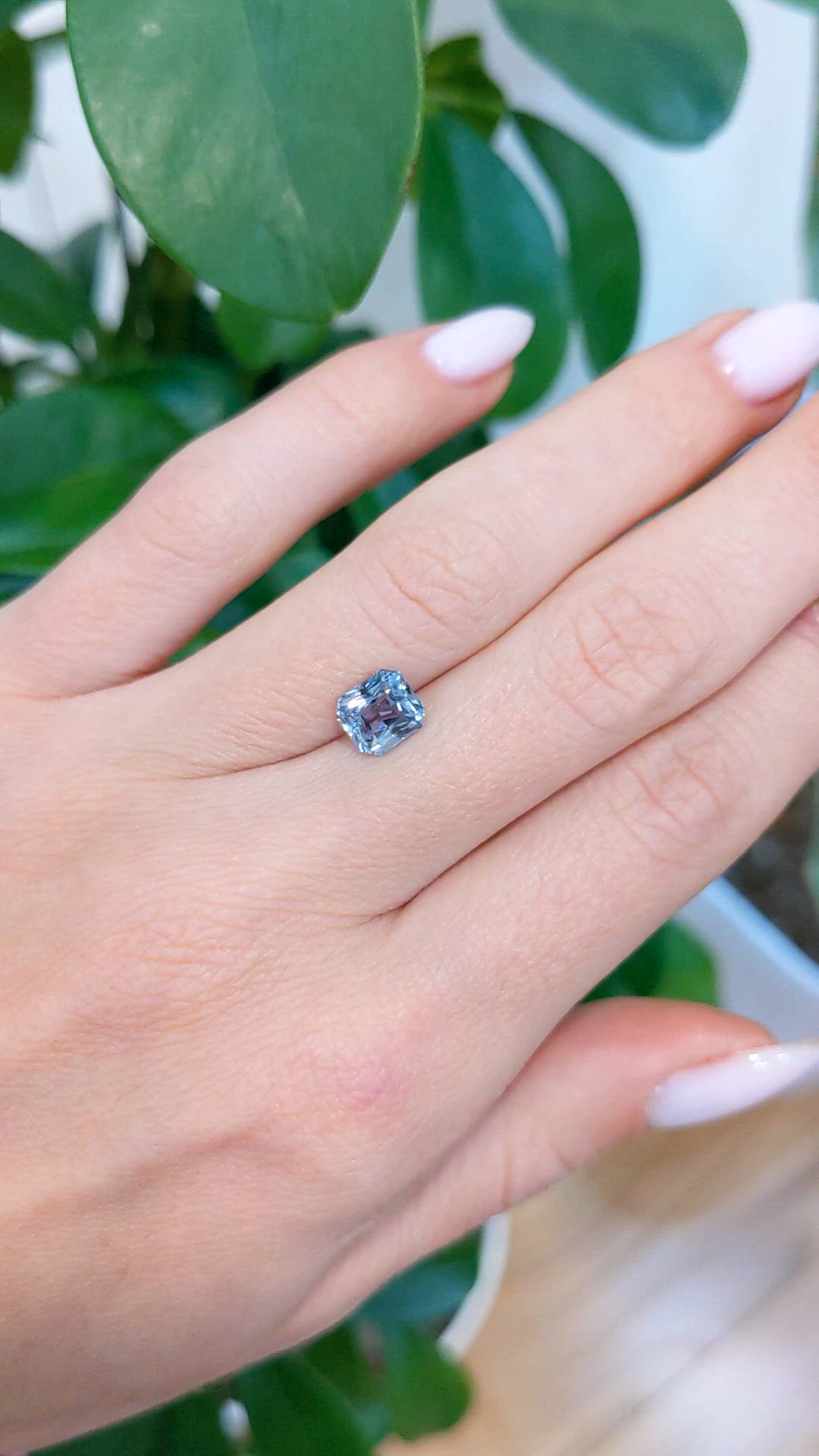 1.68 Ct. Blue Sapphire from Ceylon (Sri Lanka) Size Video