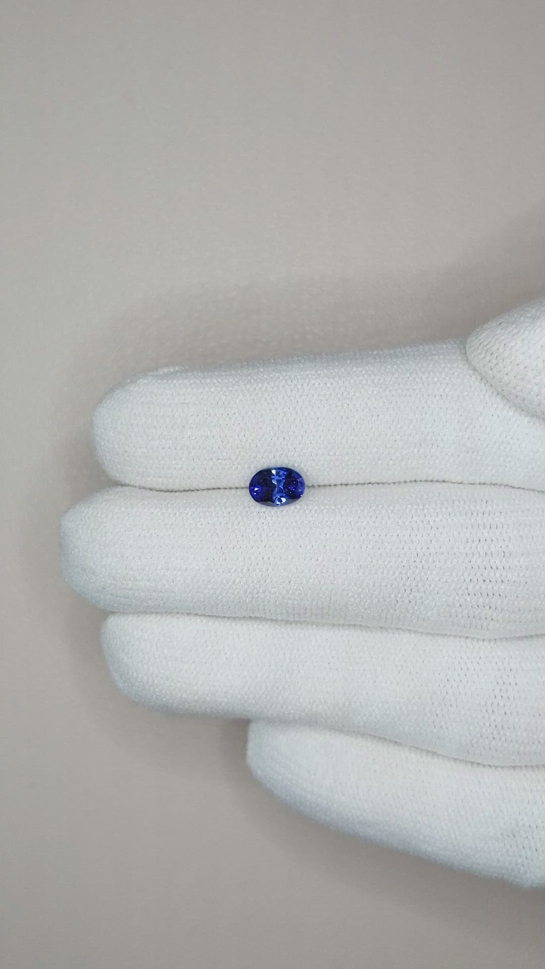0.84 Ct. Blue Sapphire from Ceylon (Sri Lanka) Size Video