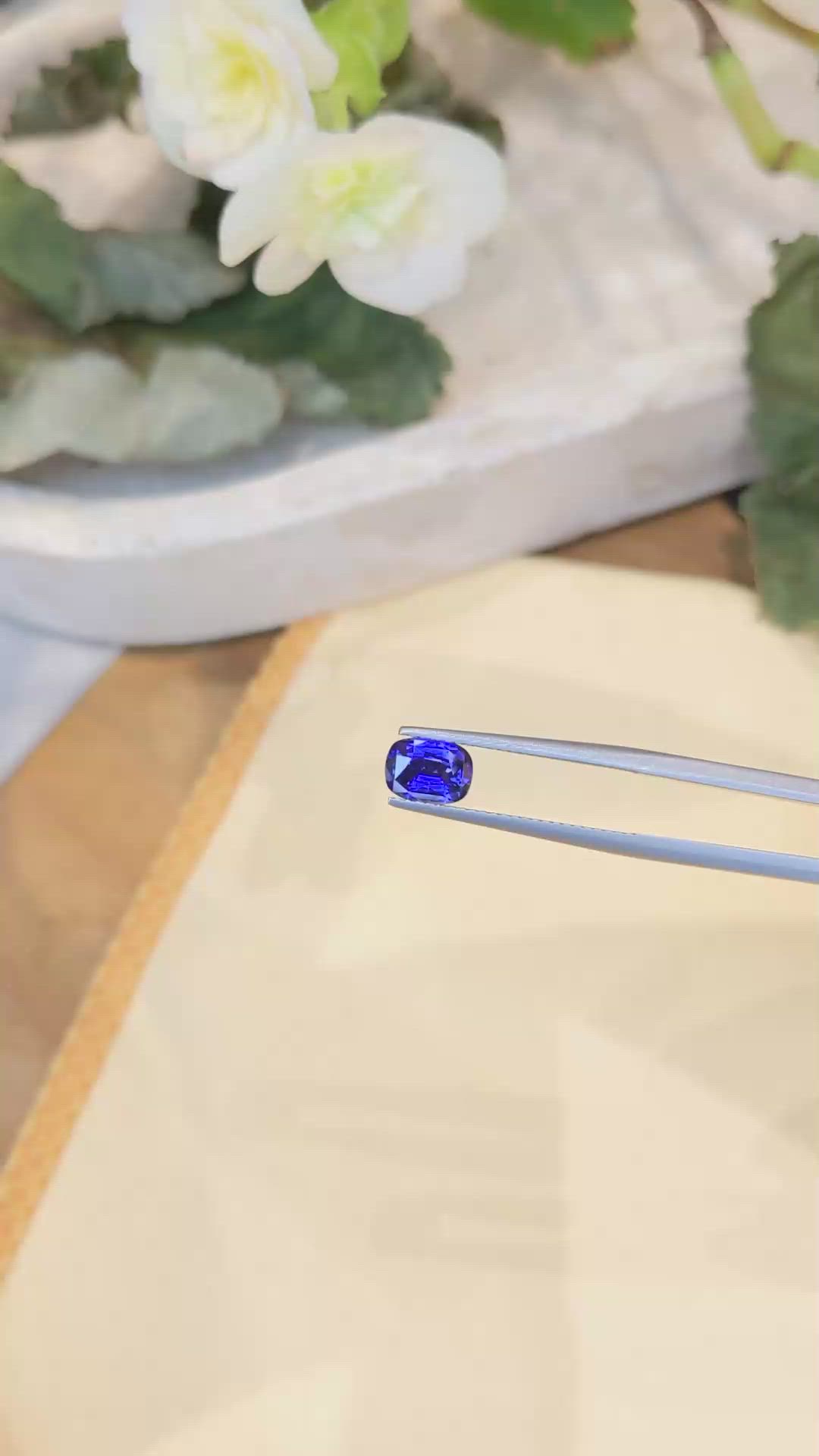 1.42 Ct. Blue Sapphire from Ceylon (Sri Lanka) Size Video