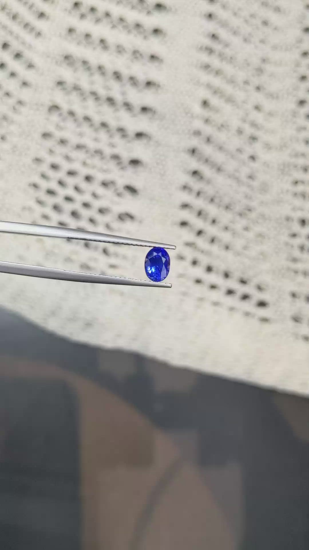 1.19 Ct. Purplish Blue Sapphire from Ceylon (Sri Lanka) Size Video