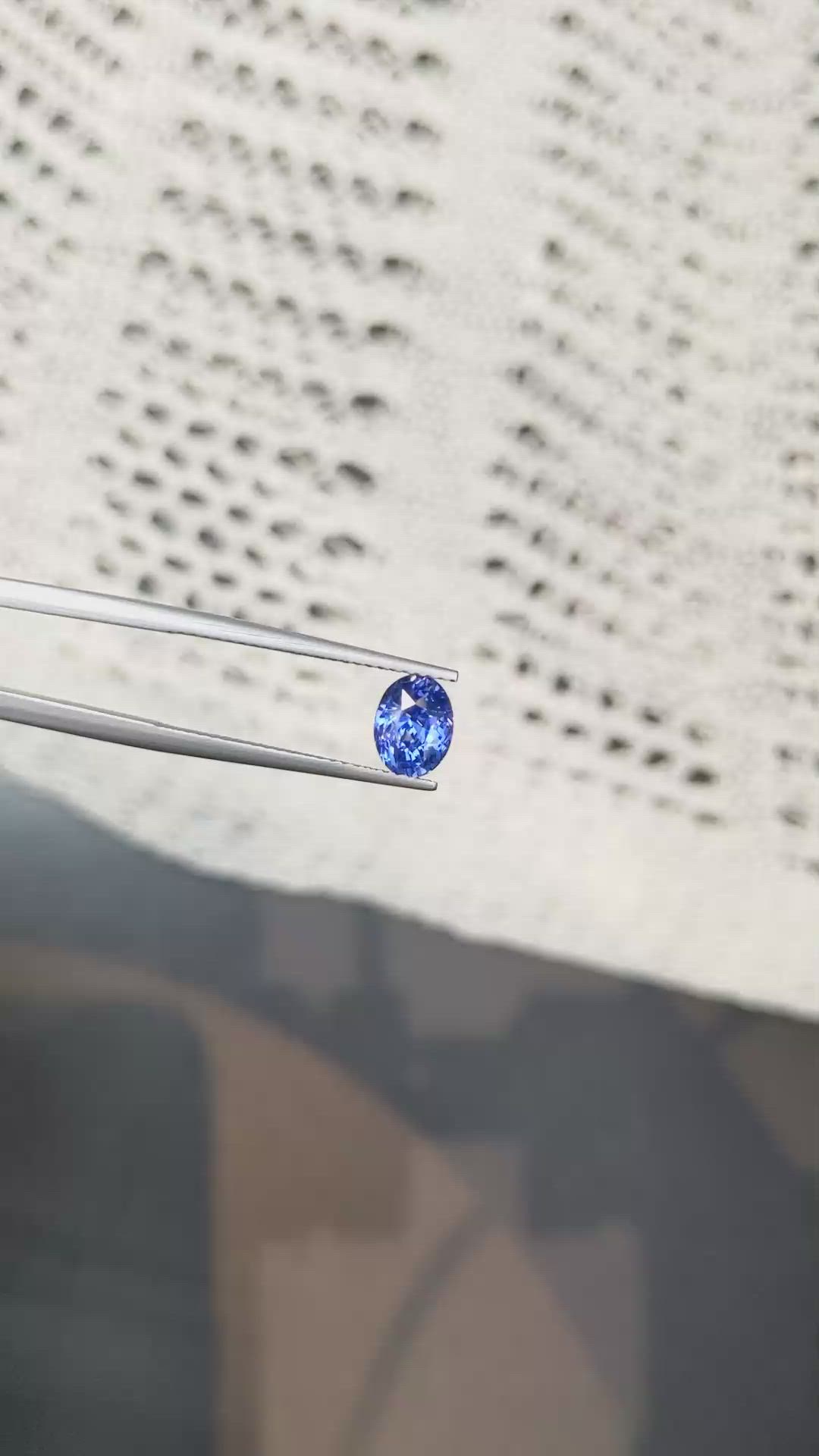 1.68 Ct. Blue Sapphire from Ceylon (Sri Lanka) Size Video
