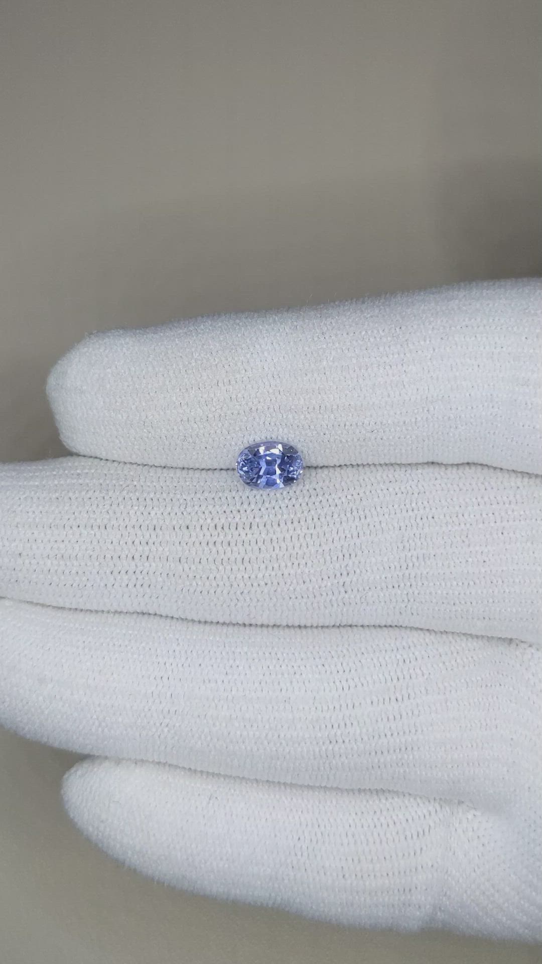 1.24 Ct. Blue Sapphire from Ceylon (Sri Lanka) Size Video