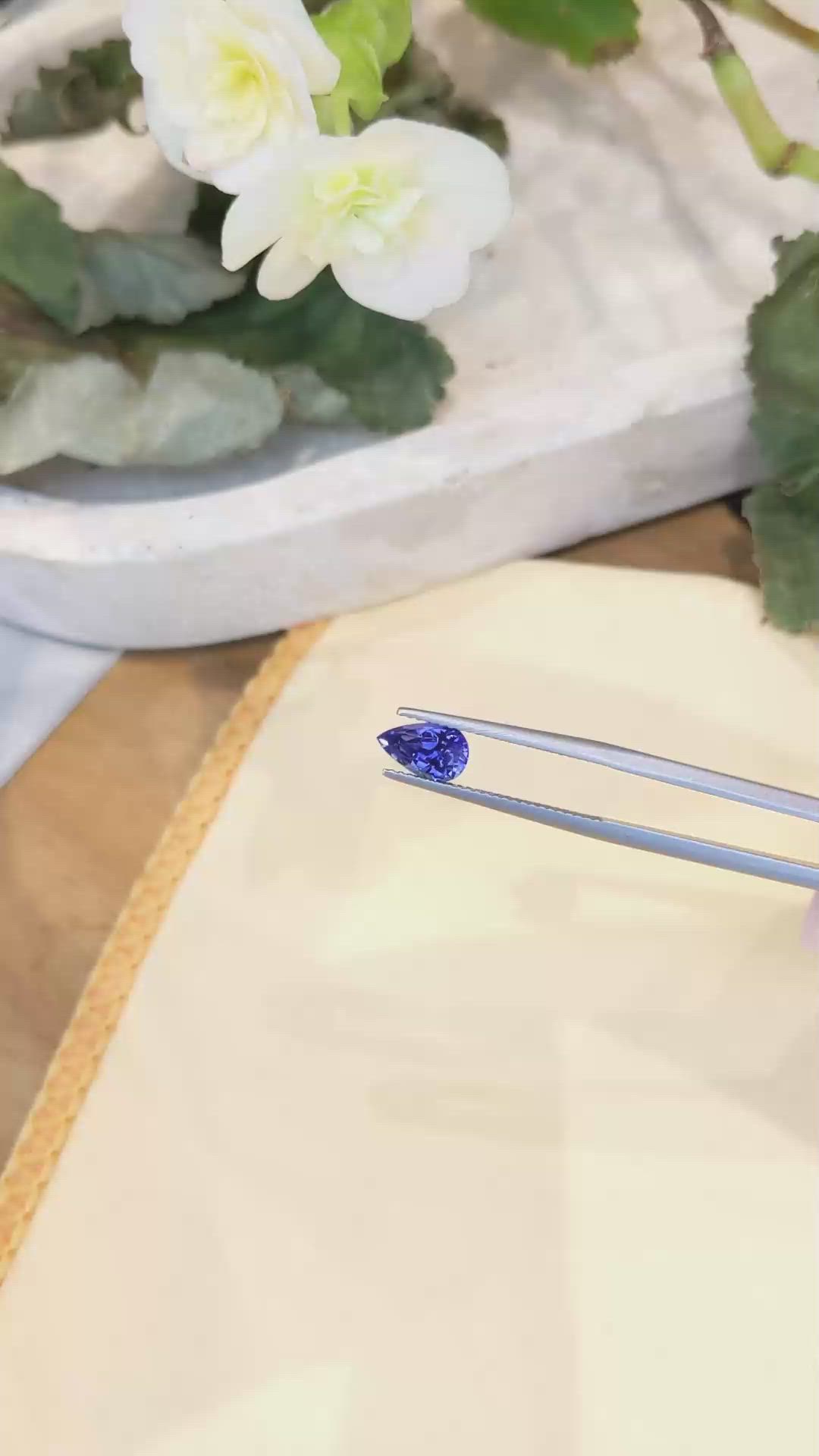 1.66 Ct. Blue Sapphire from Ceylon (Sri Lanka) Size Video