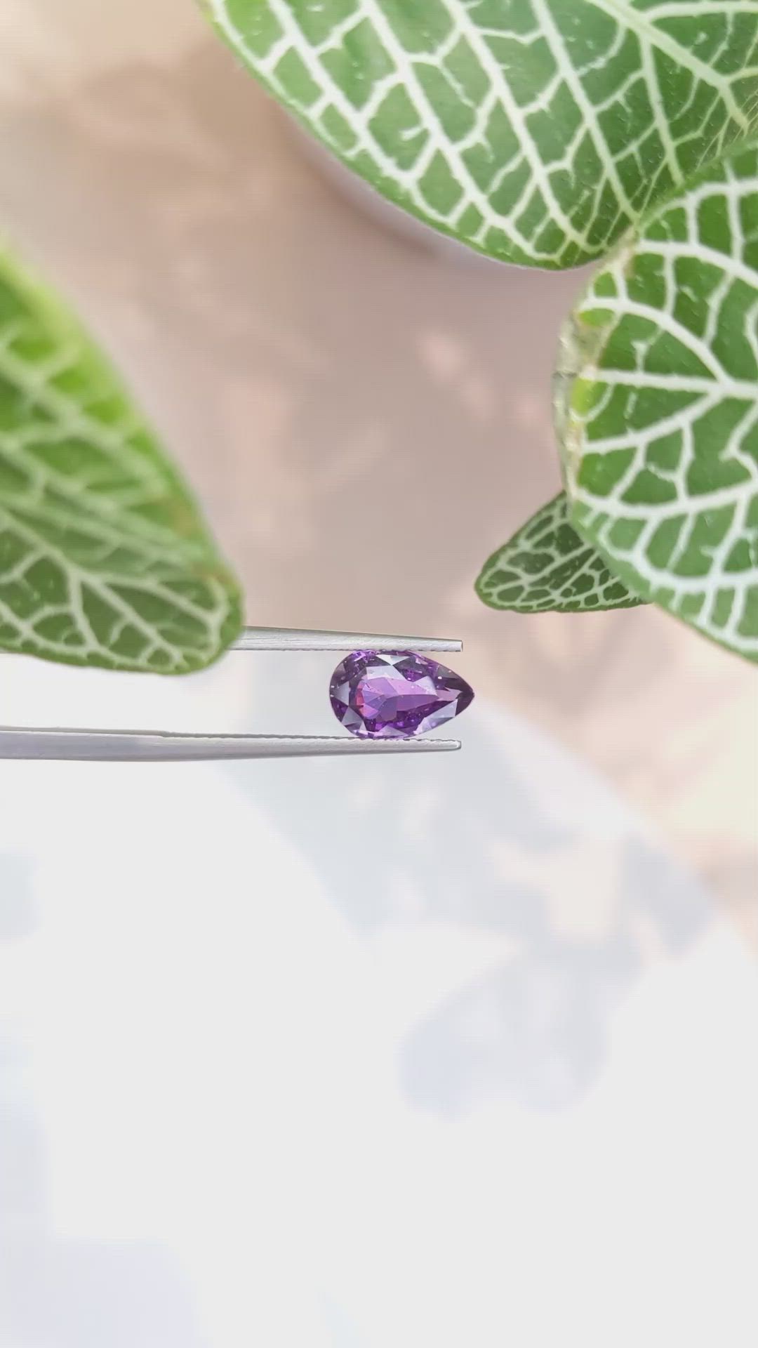 2.03 Ct. Purple Sapphire from Ceylon (Sri Lanka) Size Video