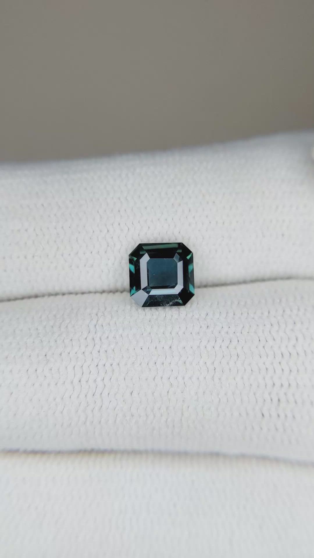 1.12 Ct. Greenish Blue Sapphire from Madagascar Size Video