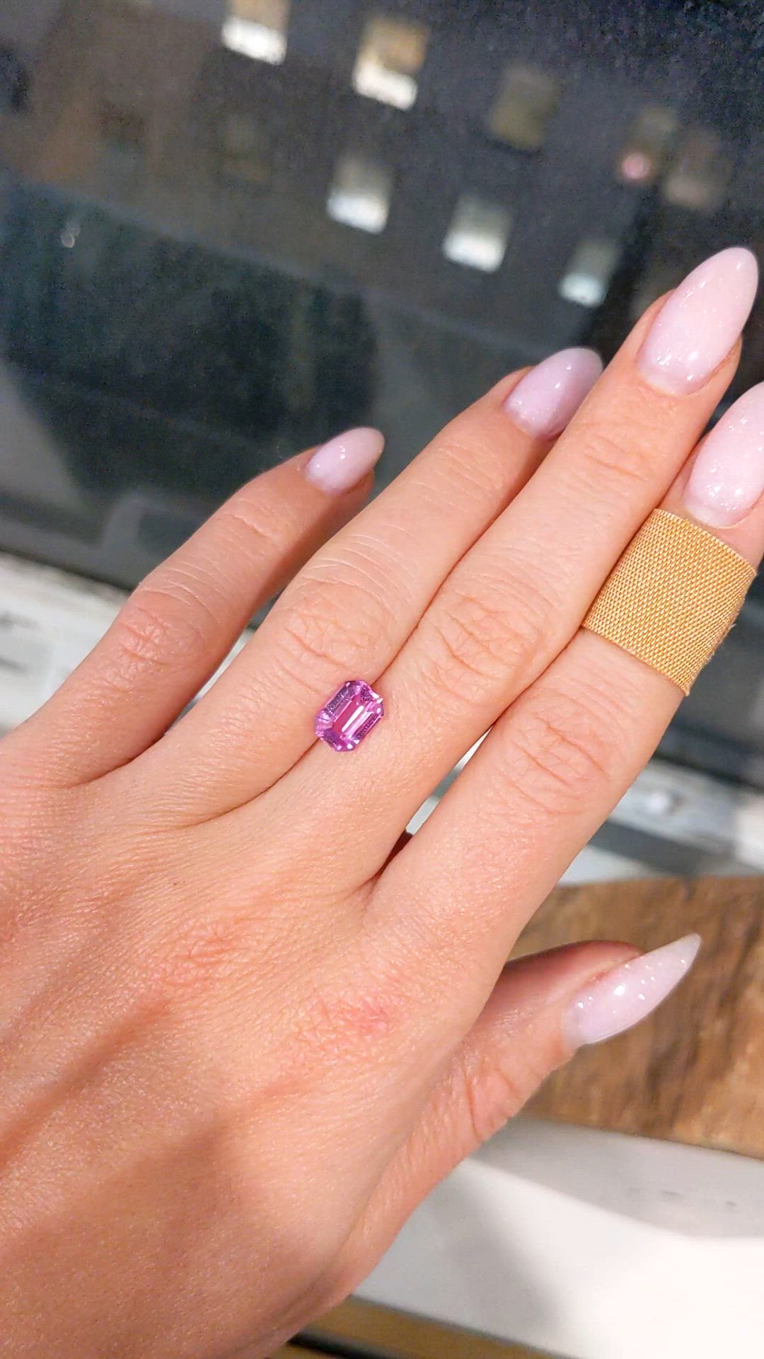 1.82 Ct. Pink Sapphire from Ceylon (Sri Lanka) Size Video