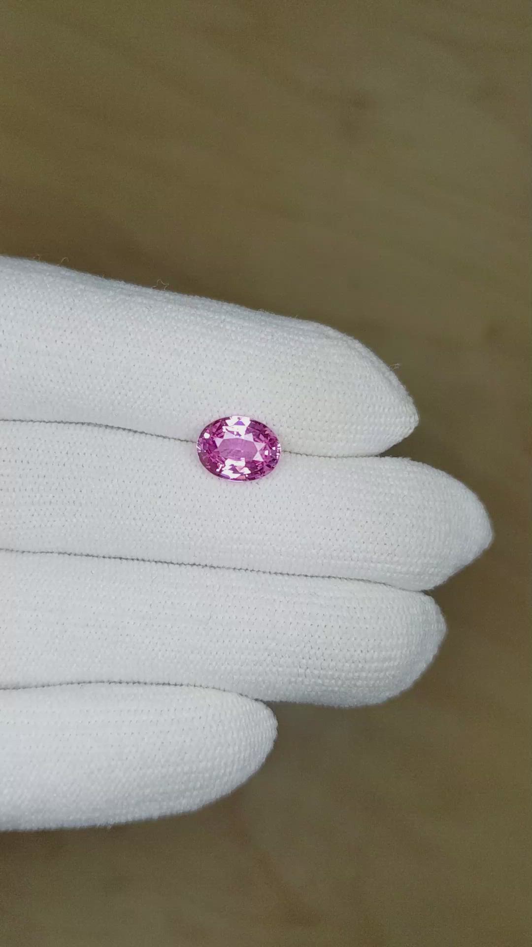 2.36 Ct. Purple Sapphire from Ceylon (Sri Lanka) Size Video