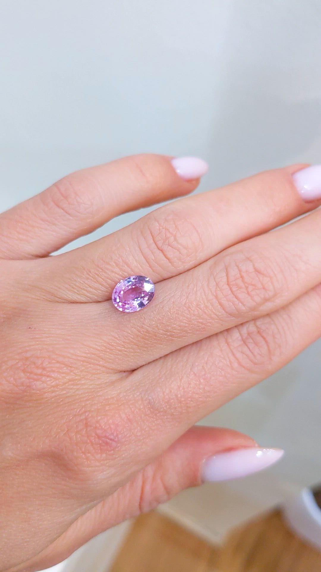 2.36 Ct. Purple Sapphire from Ceylon (Sri Lanka) Size Video