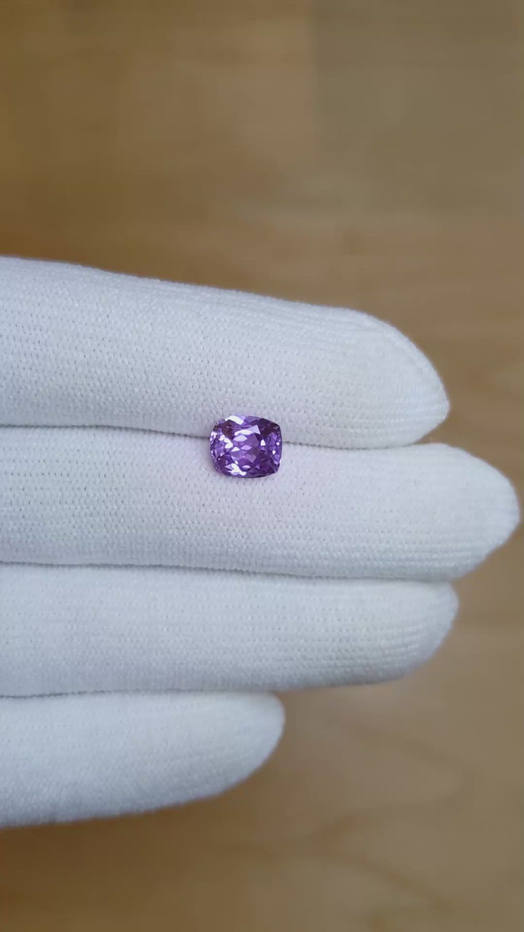 1.94 Ct. Purple Sapphire from Ceylon (Sri Lanka) Size Video