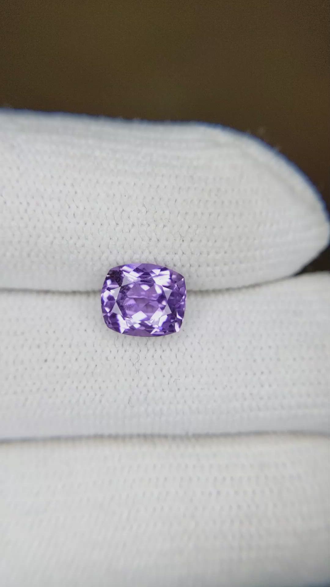 1.94 Ct. Purple Sapphire from Ceylon (Sri Lanka) Size Video