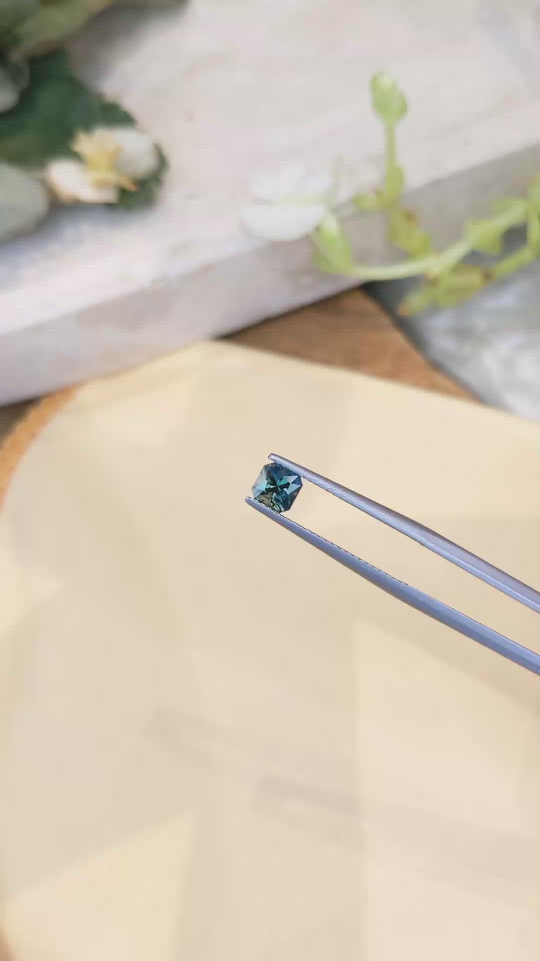 1.05 Ct. Bi Color Sapphire from Madagascar Size Video