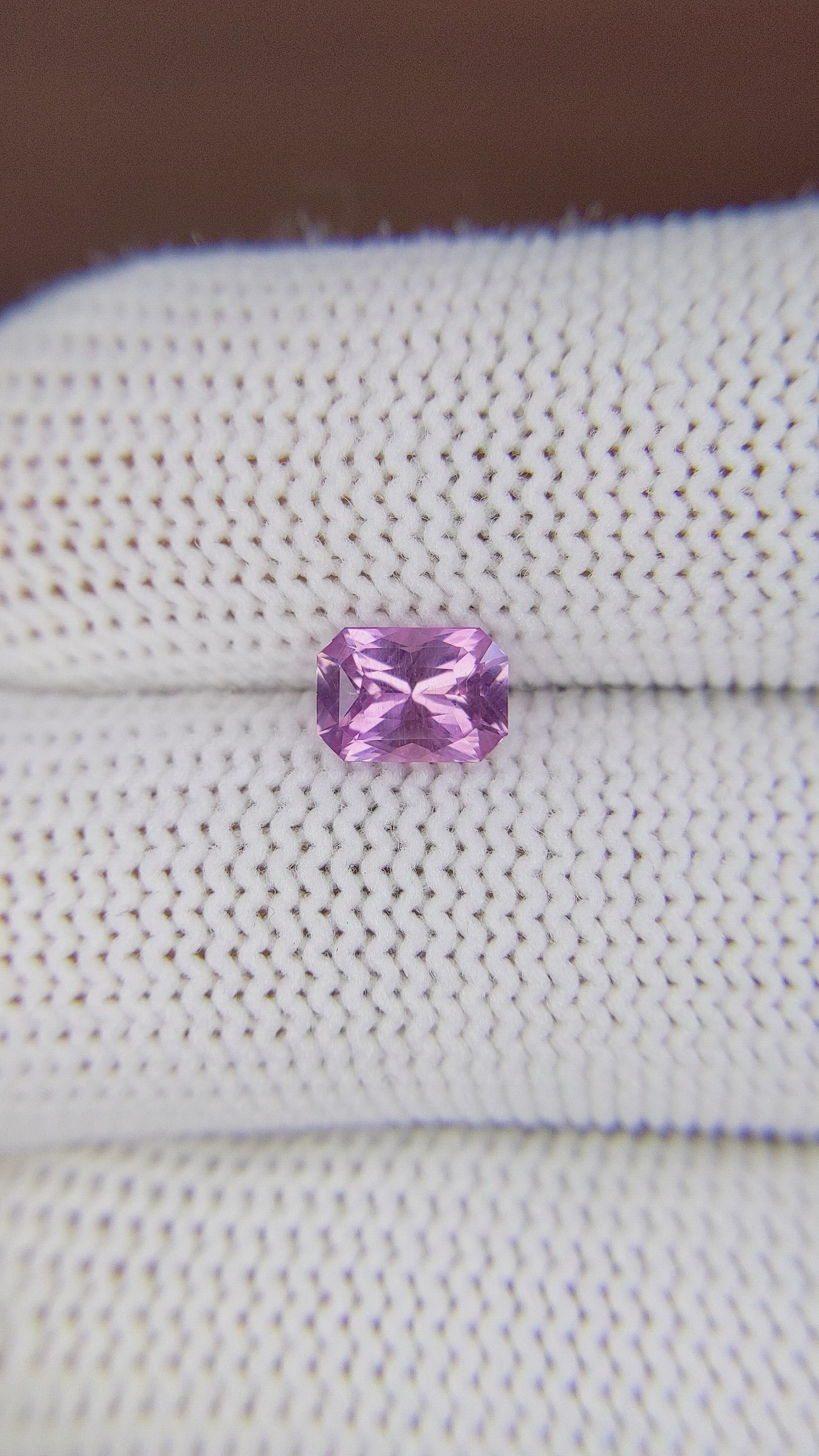 1.12 Ct. Purplish Pink Sapphire from Tanzania Size Video
